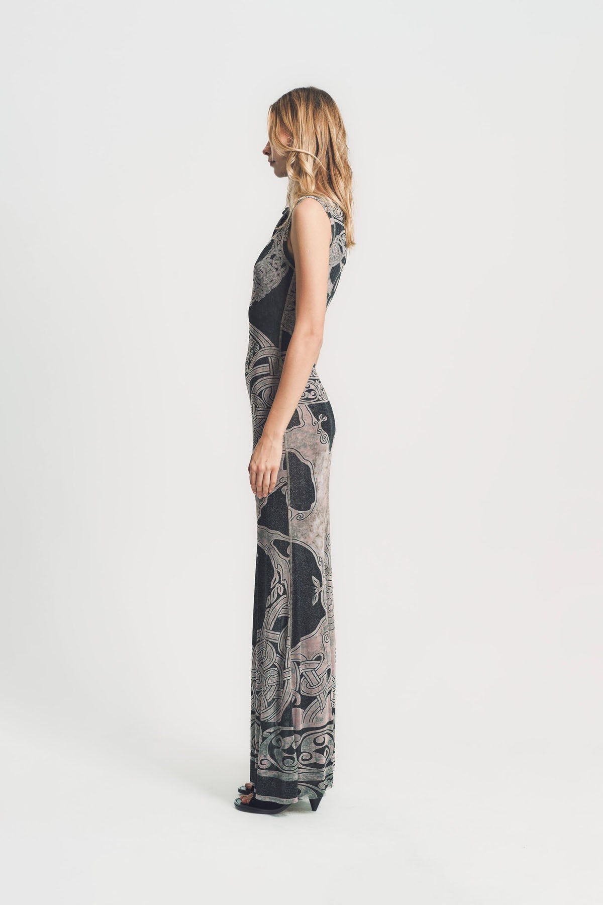 OTTOLINGER | MESH MAXI GOWN