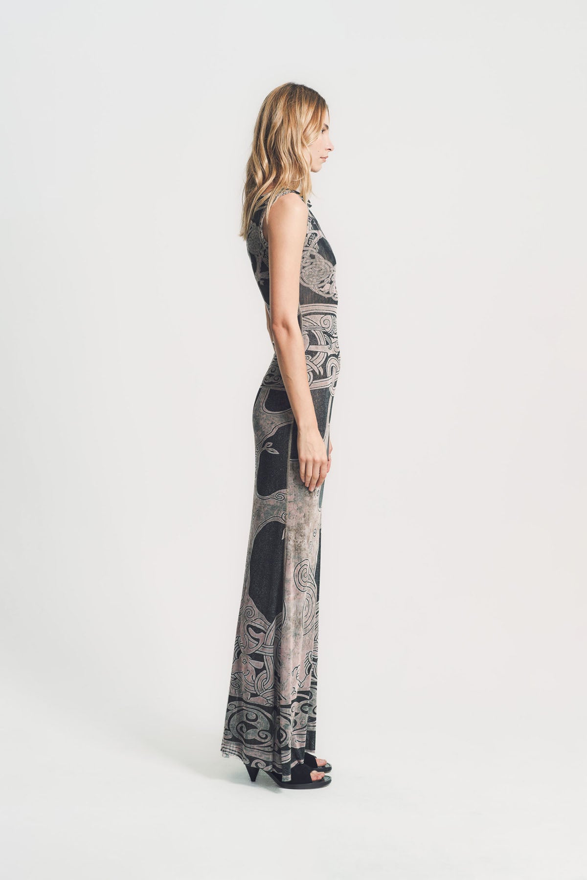 OTTOLINGER | MESH MAXI GOWN