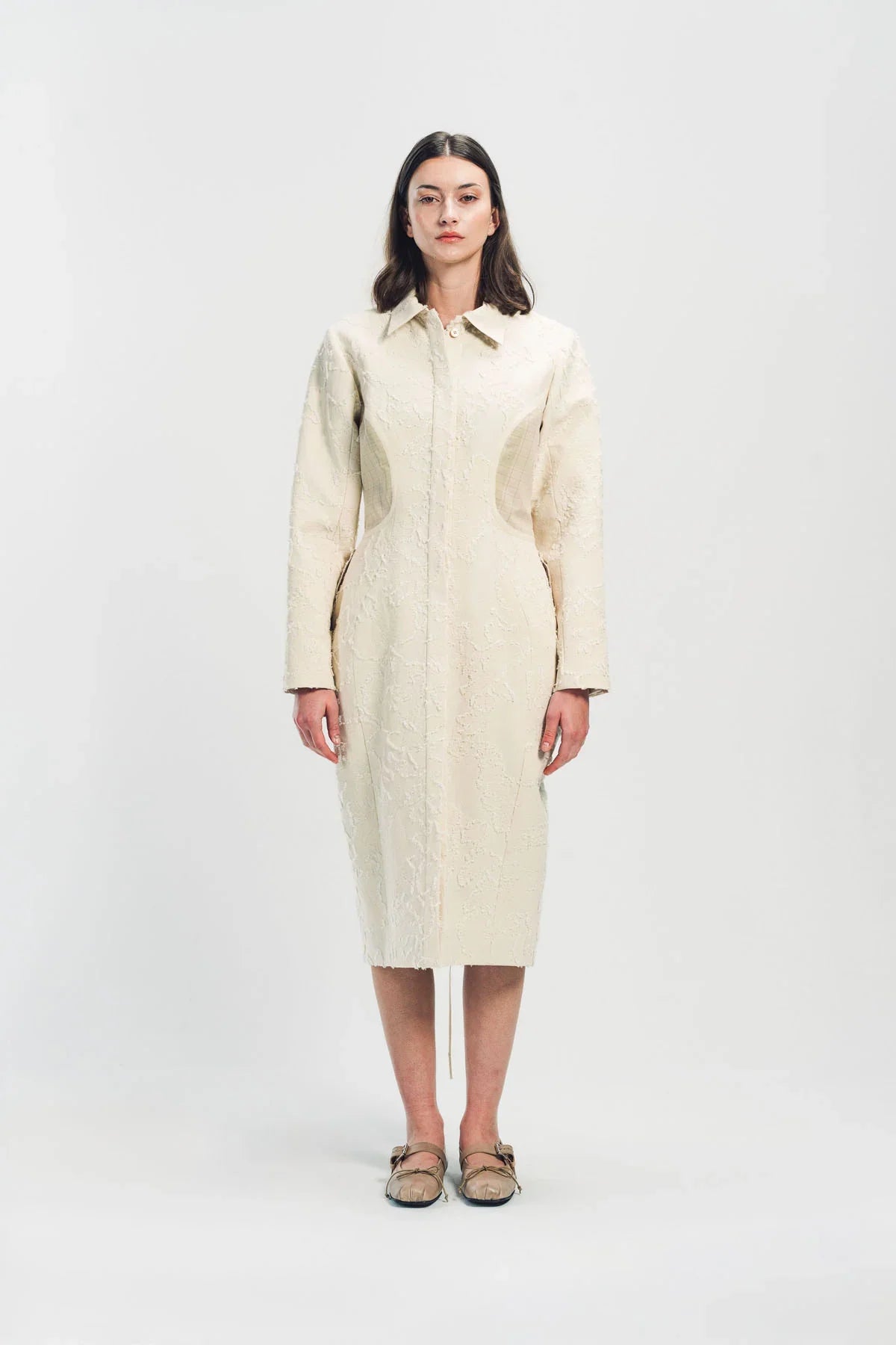 MERUERT TOLEGEN | JACQUARD COCOON COAT