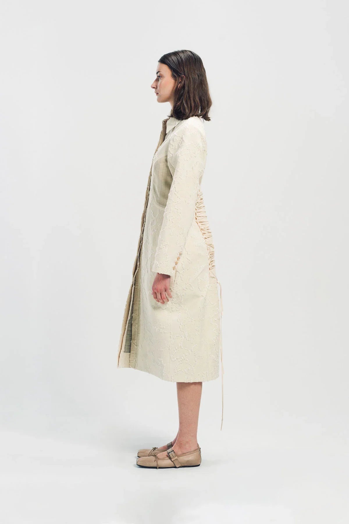 MERUERT TOLEGEN | JACQUARD COCOON COAT