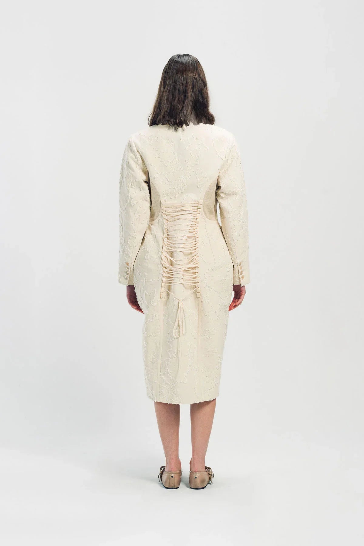 MERUERT TOLEGEN | JACQUARD COCOON COAT