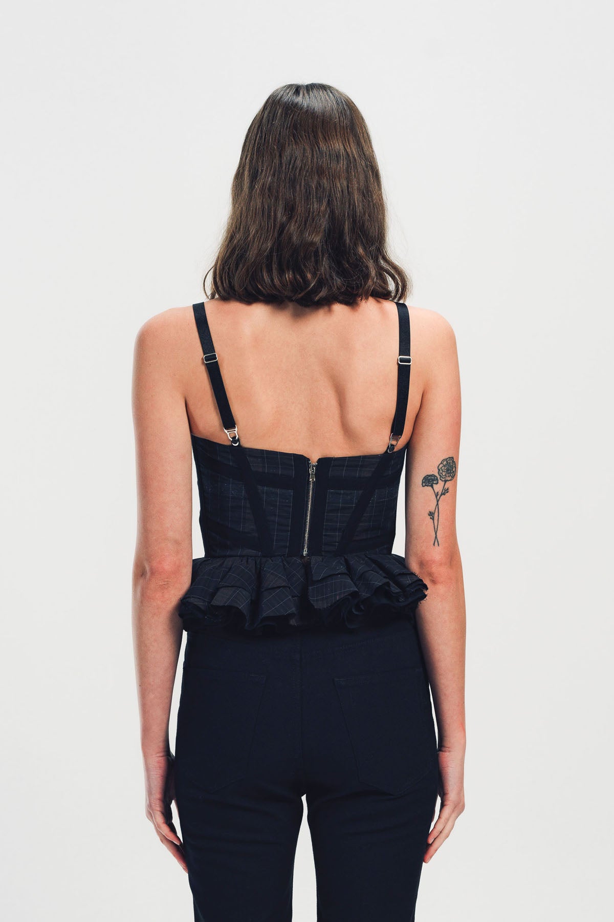 MERUERT TOLEGEN | CORSET RUFFLE TOP