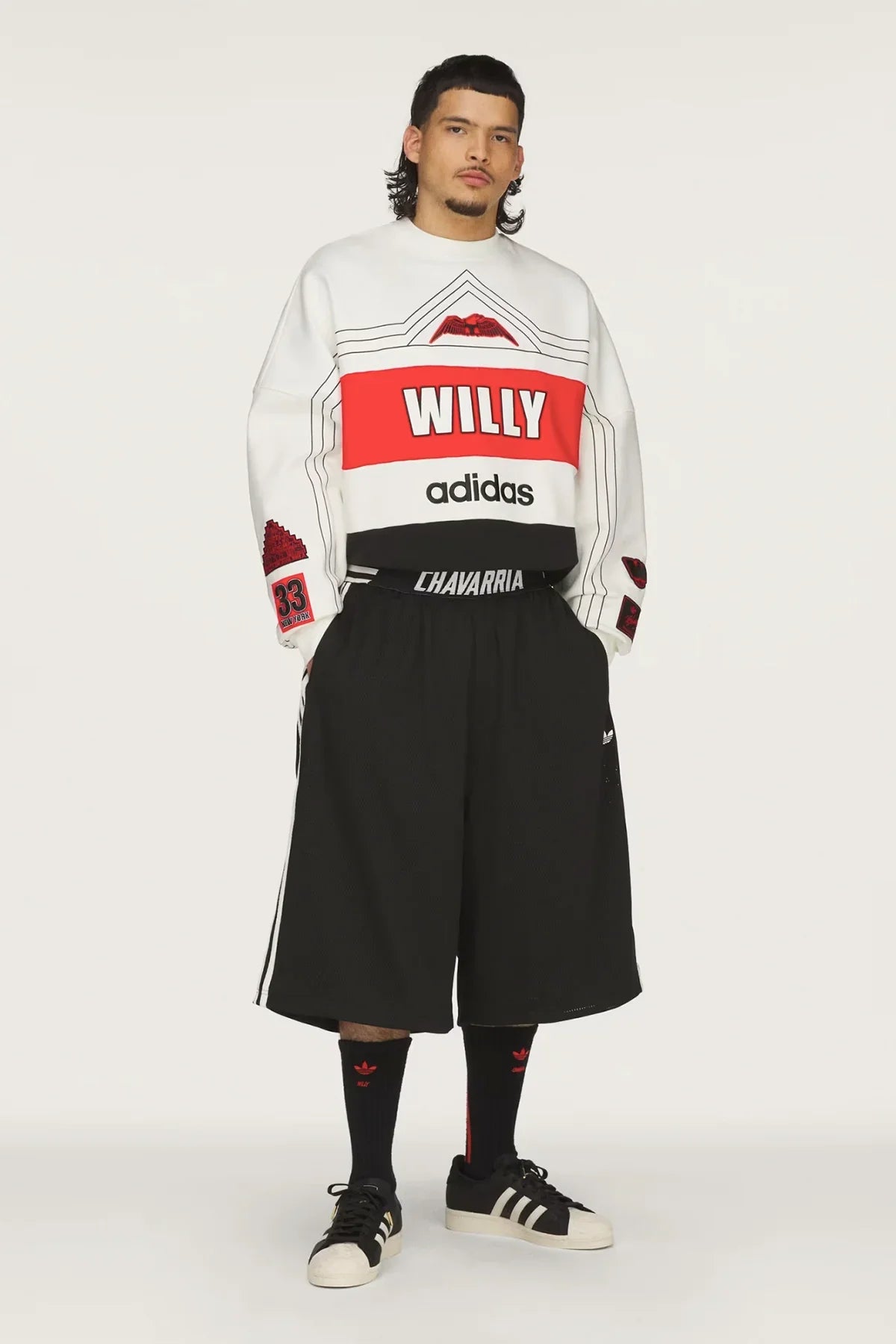 ADIDAS X WILLY CHAVARRIA | CHAVARRIA NY CREWNECK SWEATSHIRT