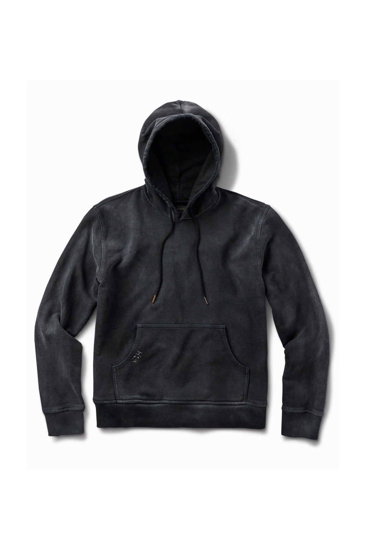 Schaeffer's Garment Hotel | 20 Oz French Terry Worn & Bleached Black Hoodie