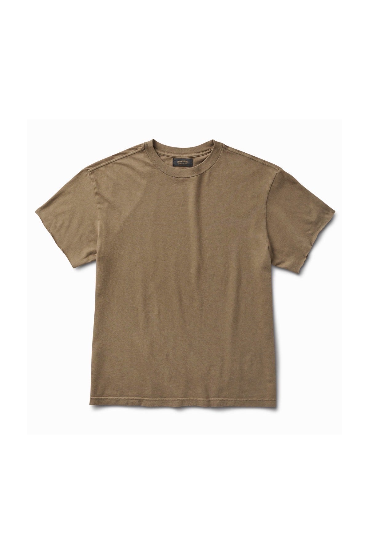Schaeffer's Garment Hotel | Sahara Tan Cycle Raw Edge Sleeve Tee