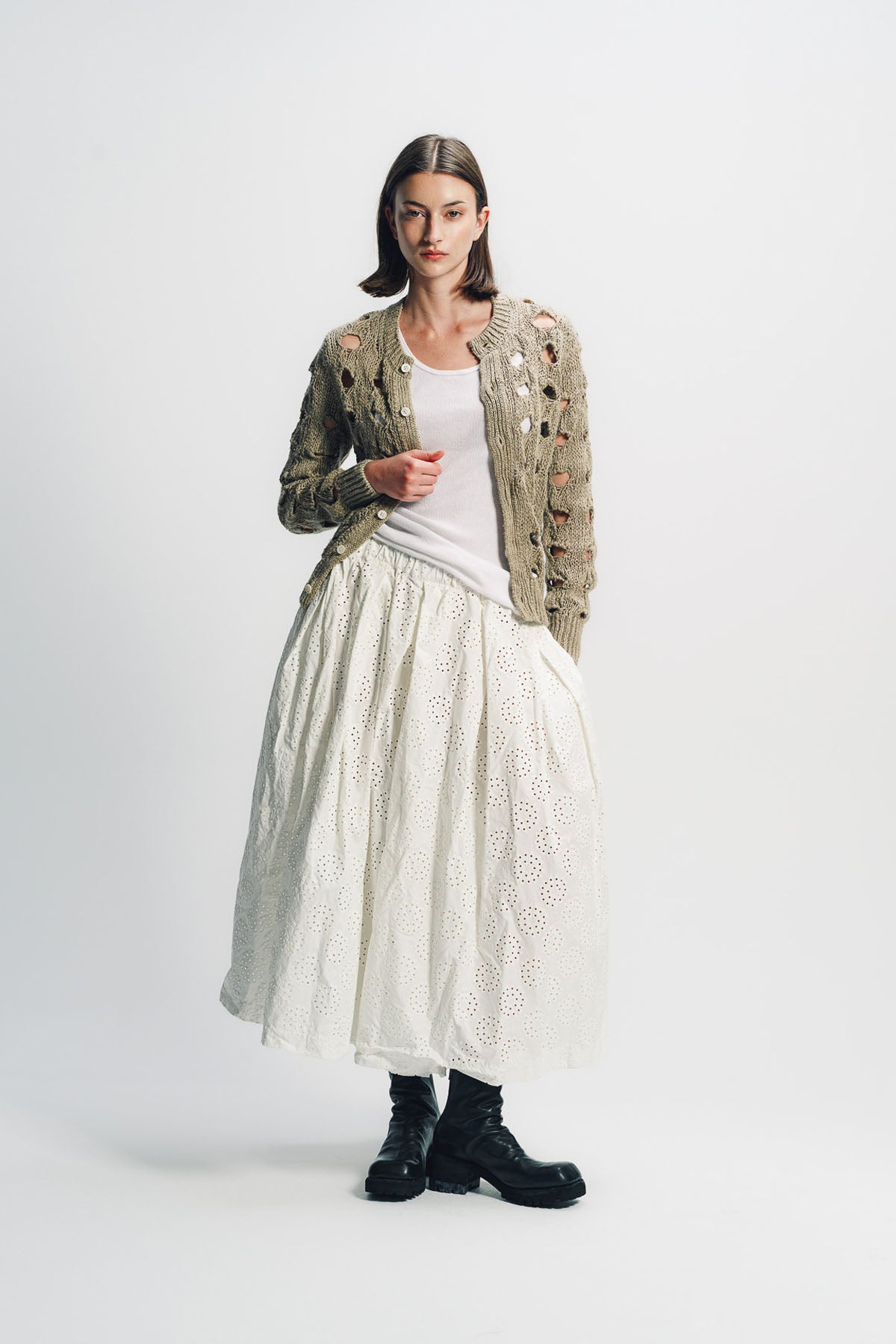 COMME DES GARCONS | HEMP PATTERN CARDIGAN