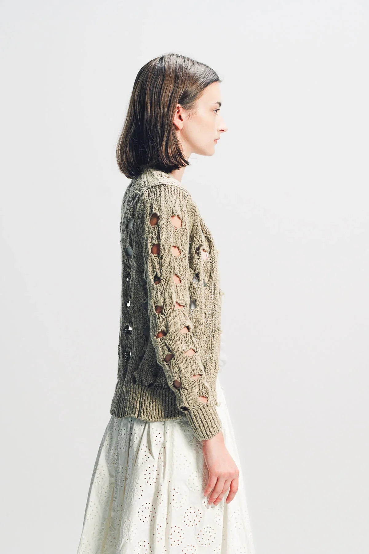 COMME DES GARCONS | HEMP PATTERN CARDIGAN