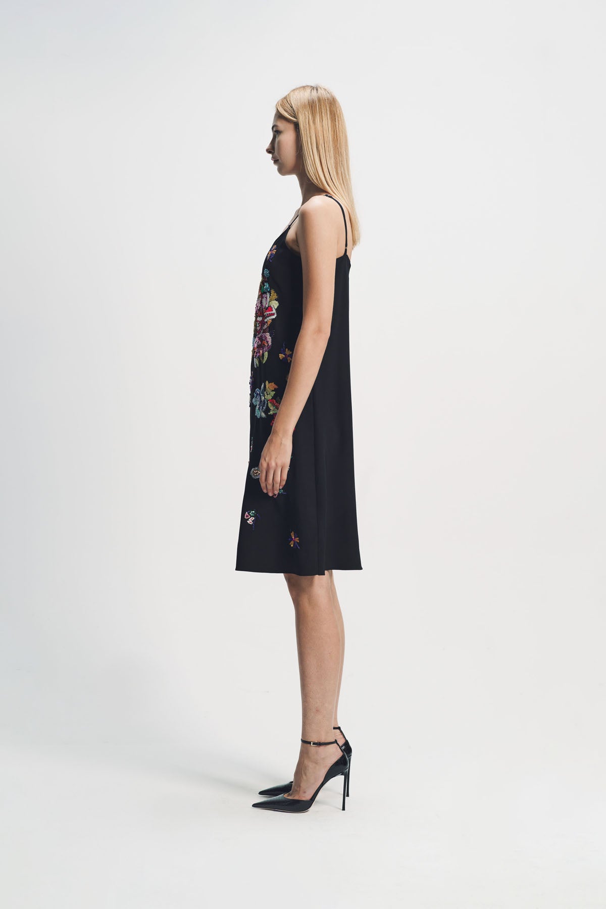 Libertine | ‘Chinois Bouquet’ Embroidery Straight Slip Dress