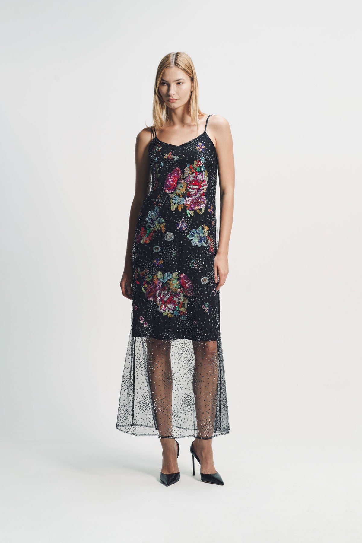 LIBERTINE | ‘LUNAR NOIR’ CLASSIC SLIP DRESS
