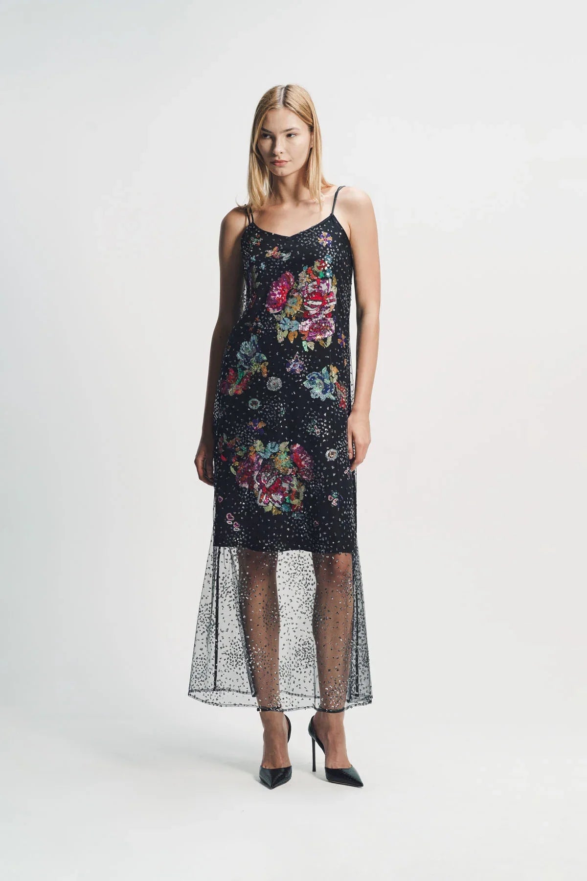 LIBERTINE | ‘LUNAR NOIR’ CLASSIC SLIP DRESS