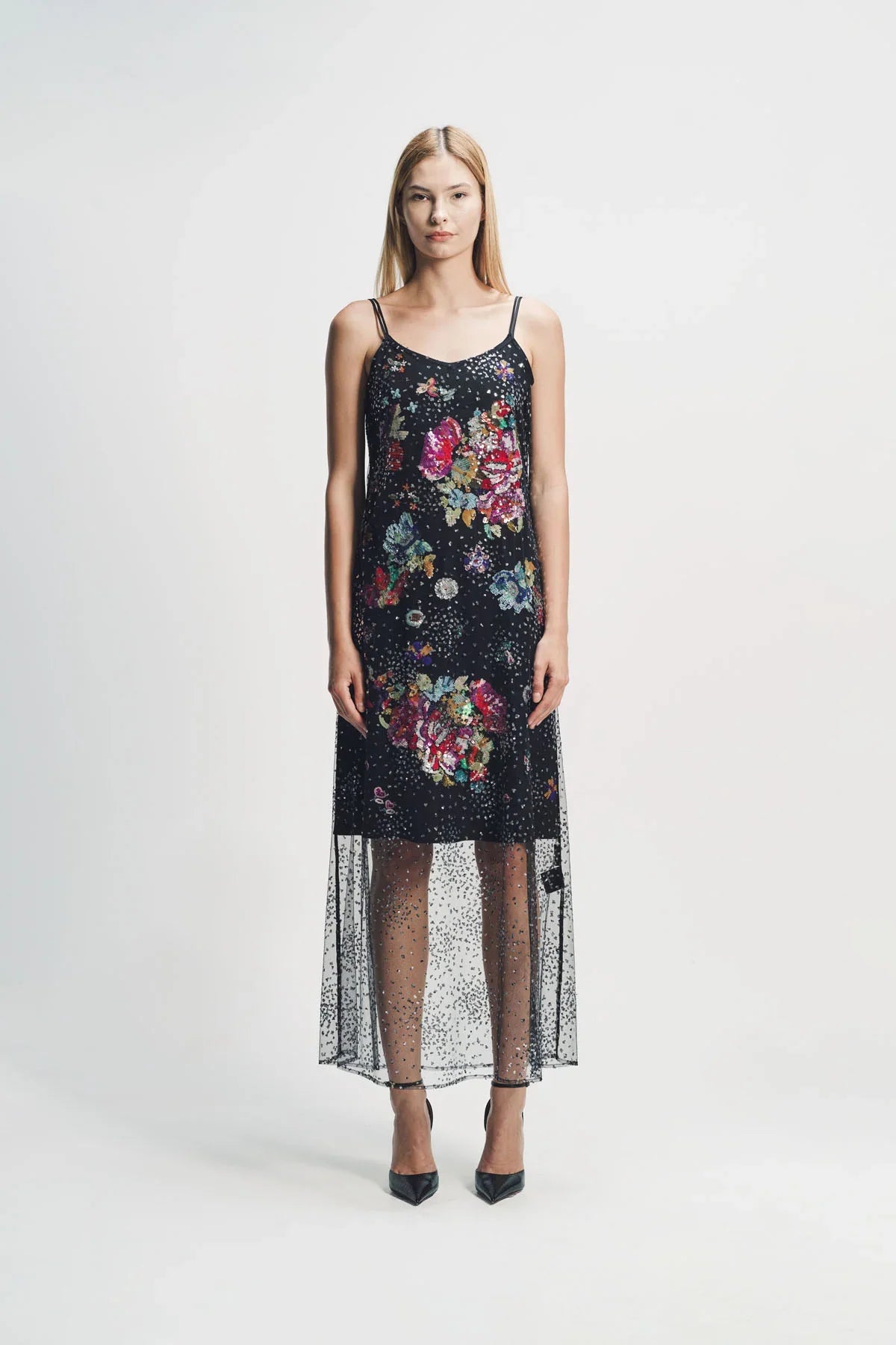 LIBERTINE | ‘LUNAR NOIR’ CLASSIC SLIP DRESS
