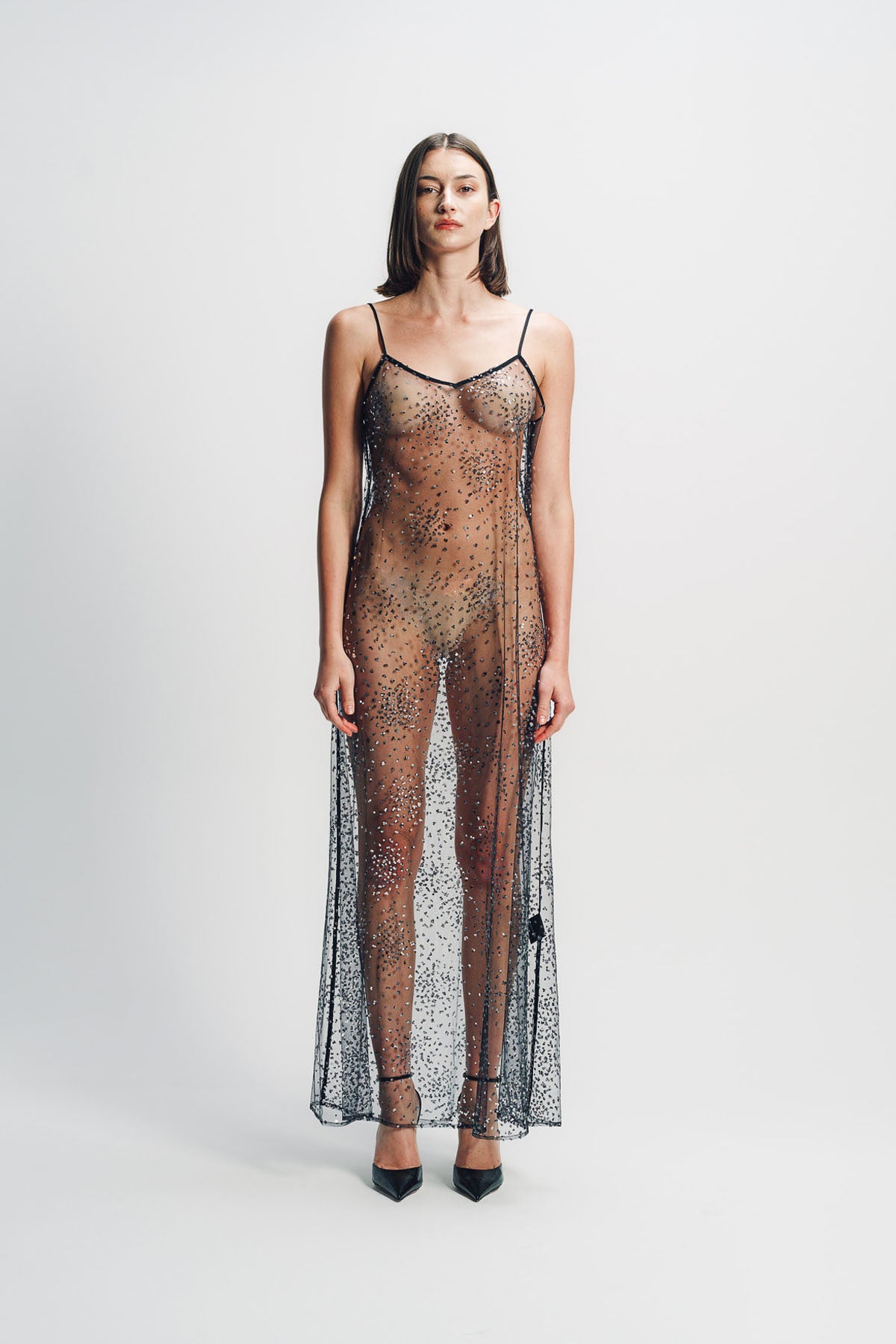 LIBERTINE | ‘LUNAR NOIR’ CLASSIC SLIP DRESS