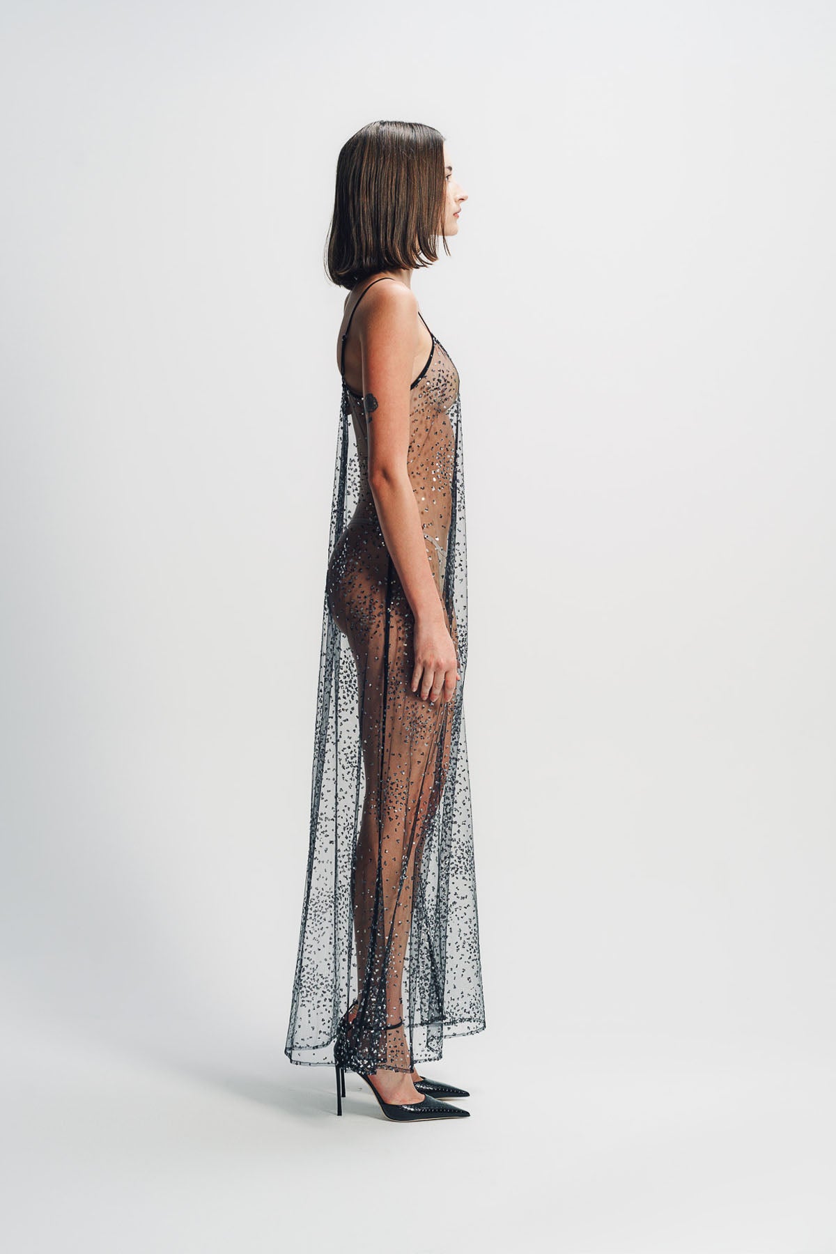 LIBERTINE | ‘LUNAR NOIR’ CLASSIC SLIP DRESS