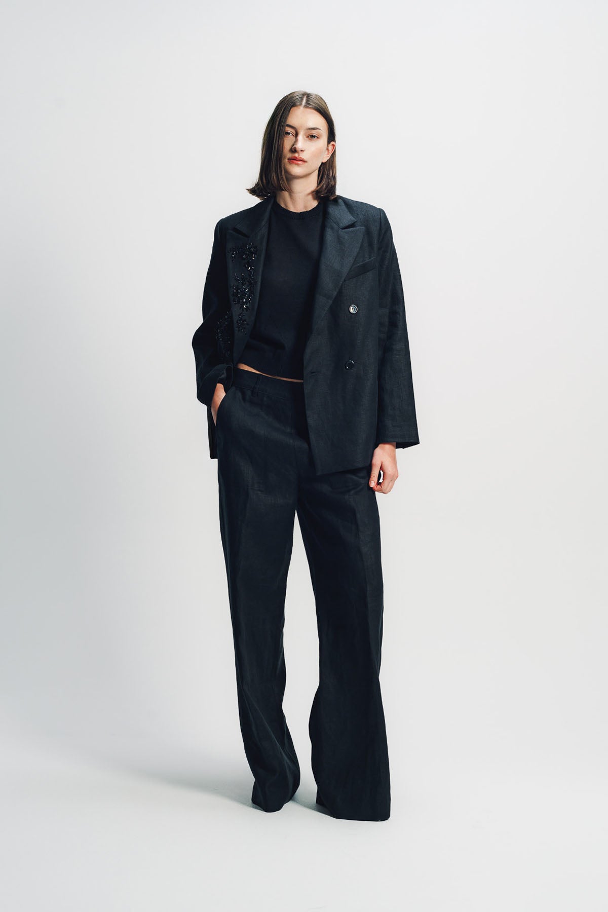 LIBERTINE | ‘HEAVY LINEN’ SAILOR PANTS