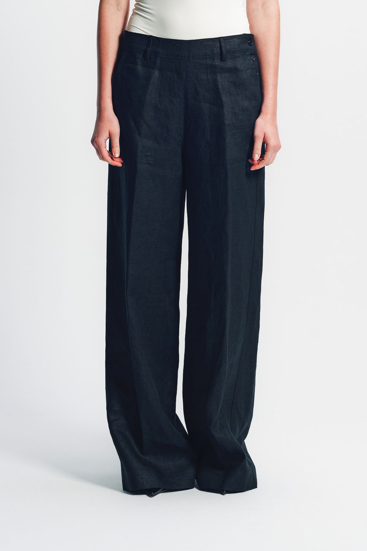 LIBERTINE | ‘HEAVY LINEN’ SAILOR PANTS