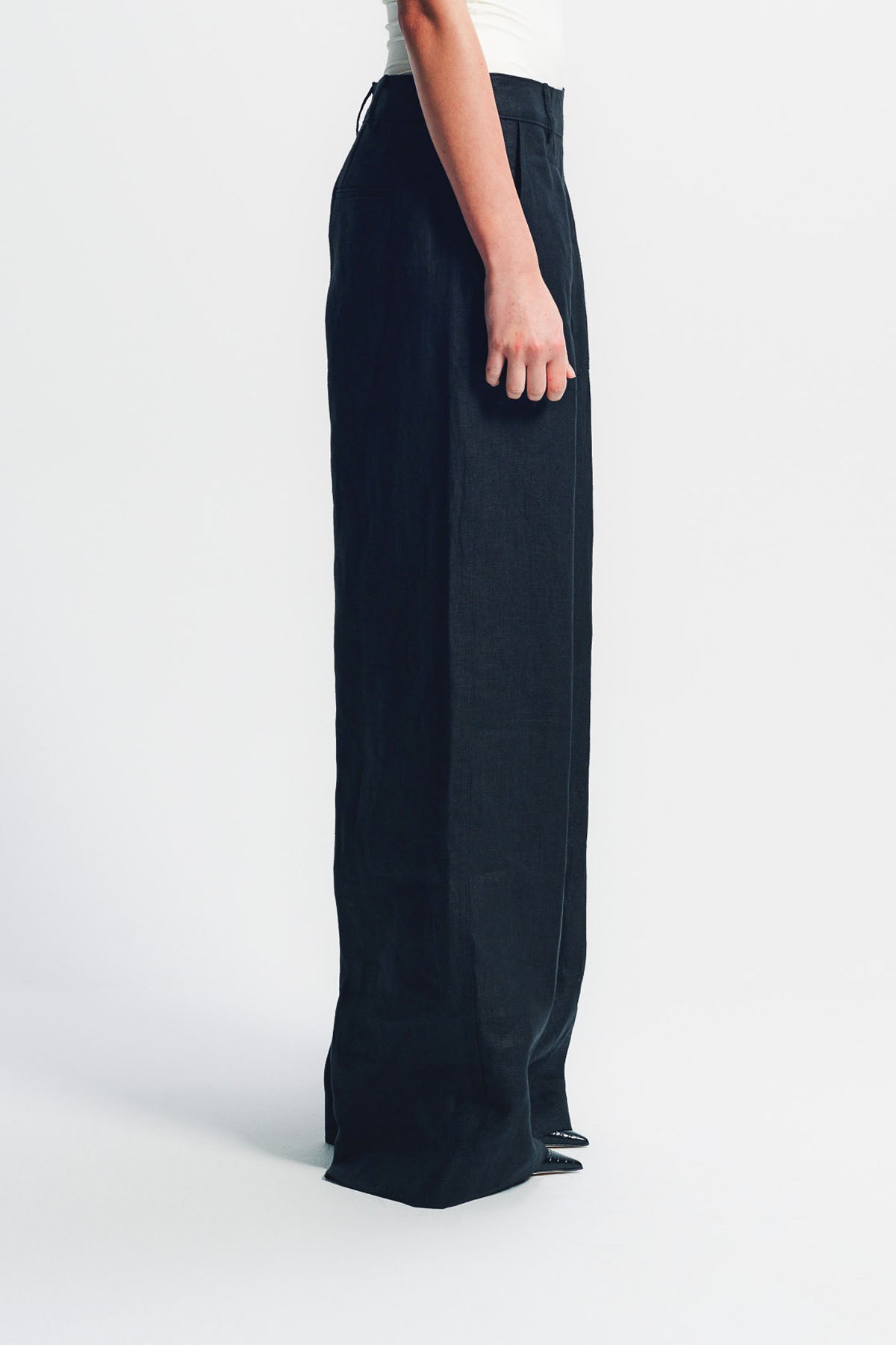 LIBERTINE | ‘HEAVY LINEN’ SAILOR PANTS