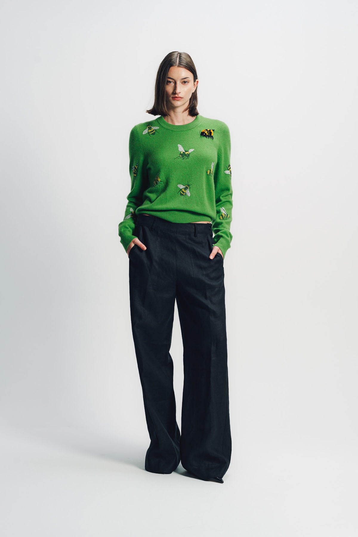 LIBERTINE | 'BUZZ OFF' SHRUNKEN PULLOVER SWEATER