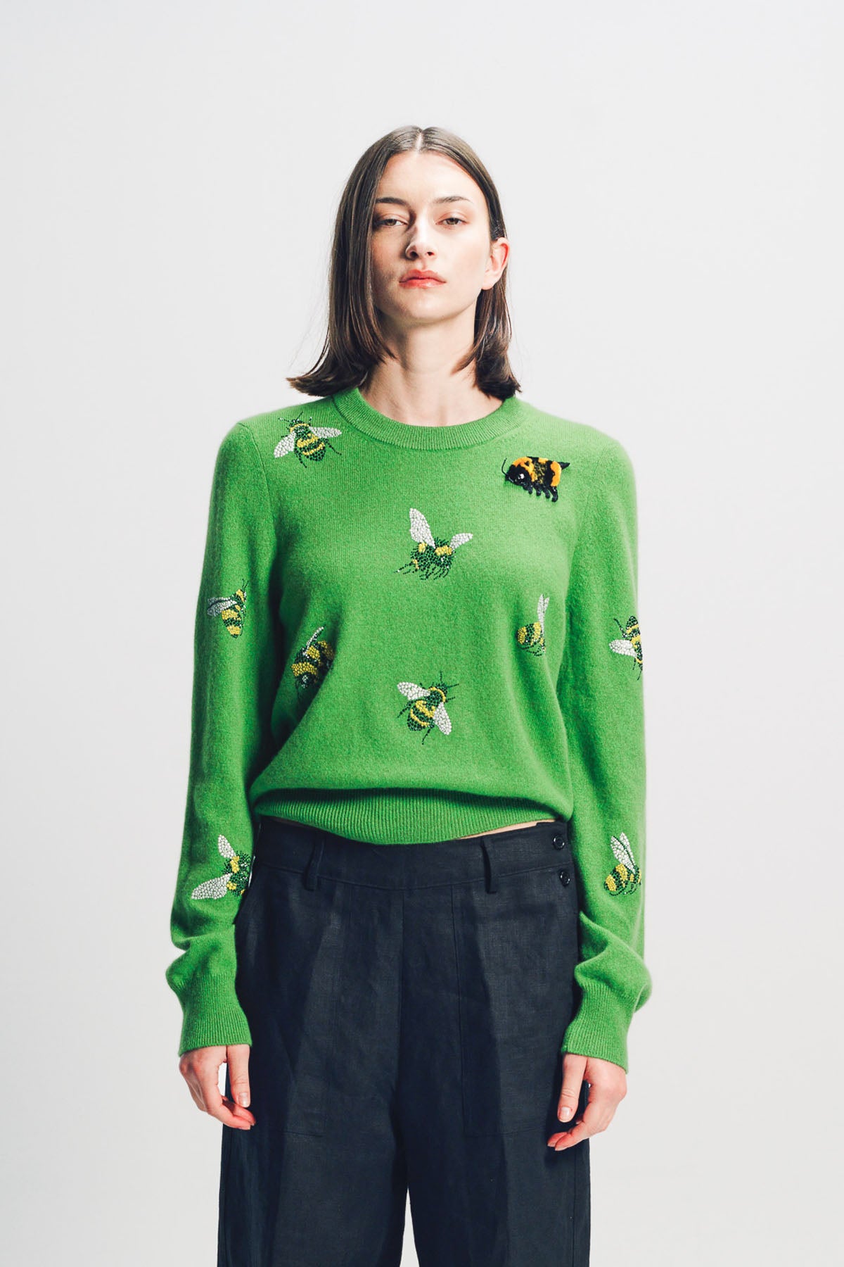 LIBERTINE | ‘BUZZ OFF’ SHRUNKEN PULLOVER SWEATER