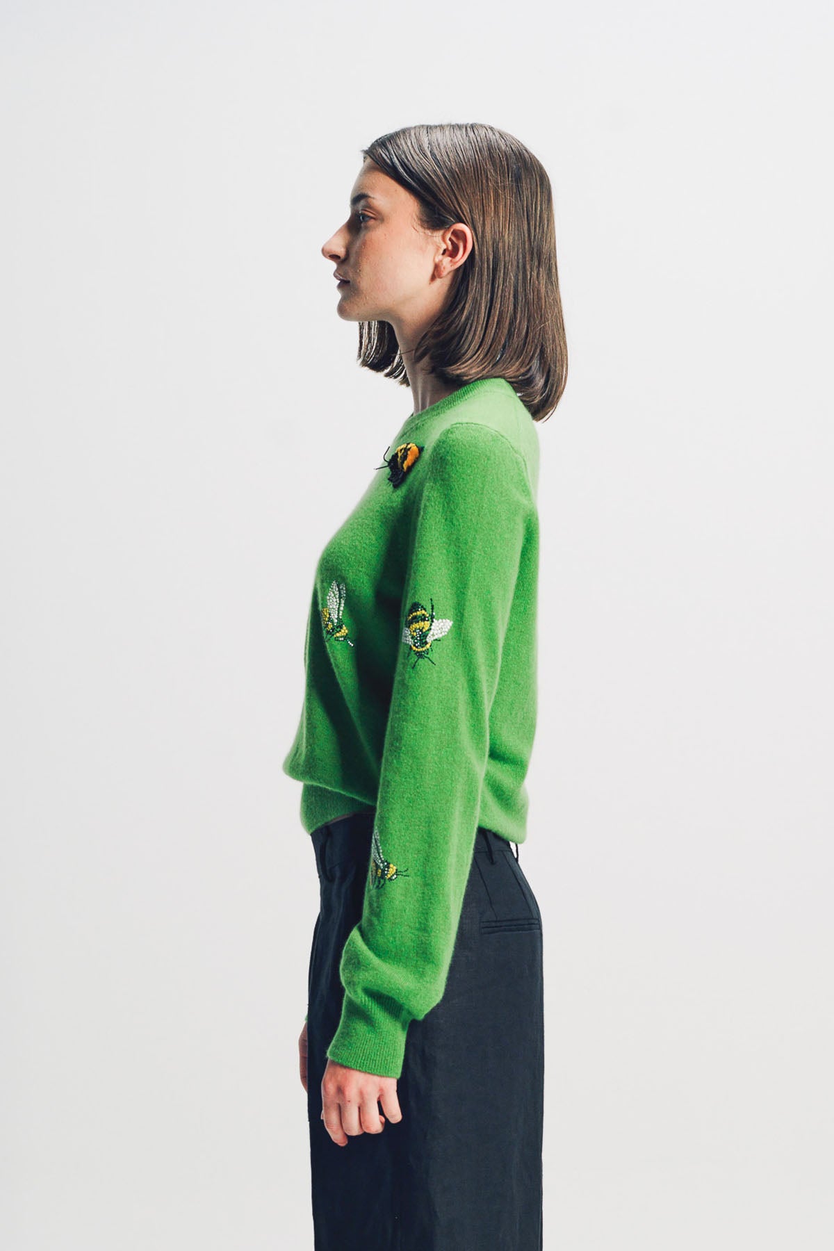 LIBERTINE | ‘BUZZ OFF’ SHRUNKEN PULLOVER SWEATER