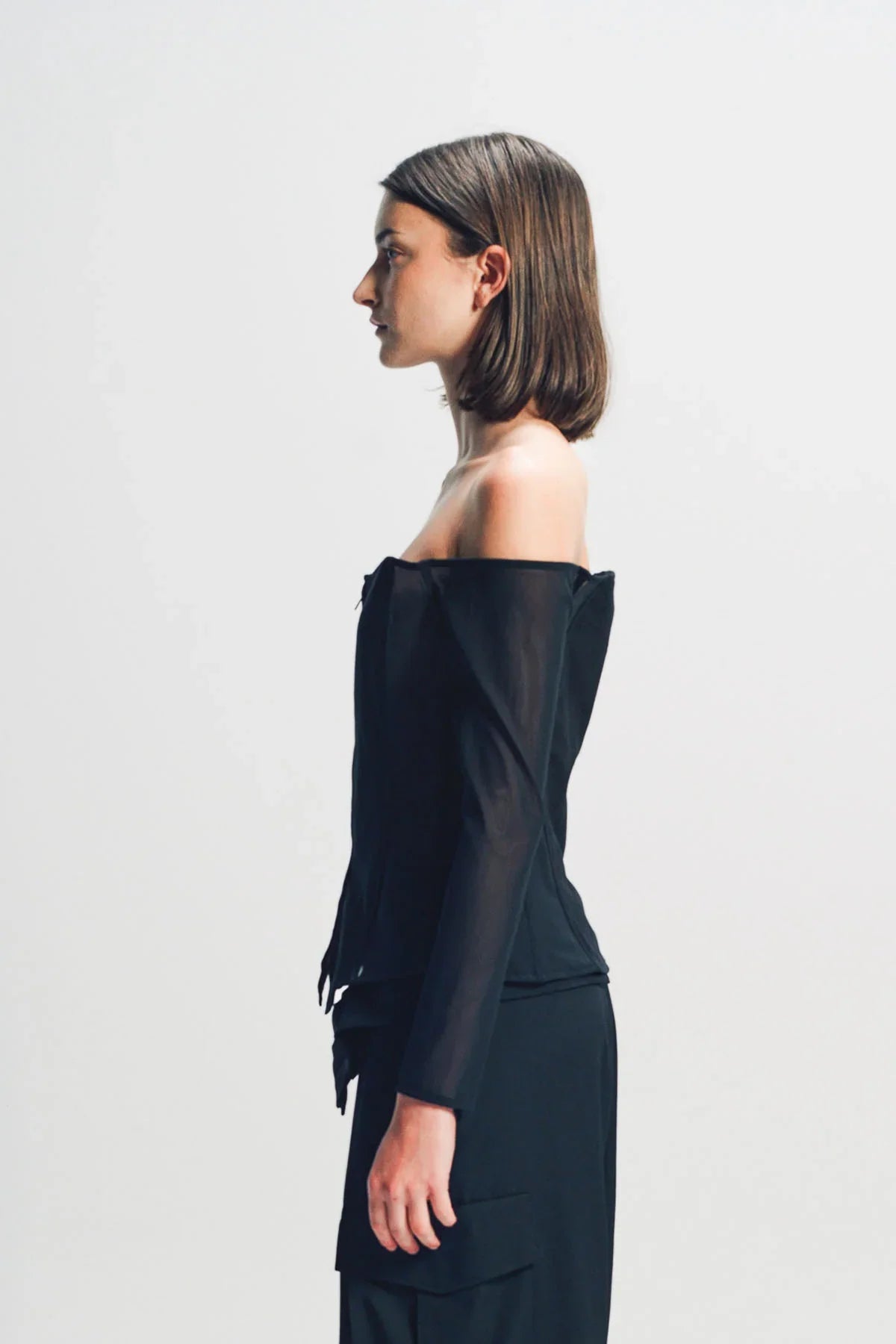 LIMI FEU | MUSLIN SLEEVED BUSTIER