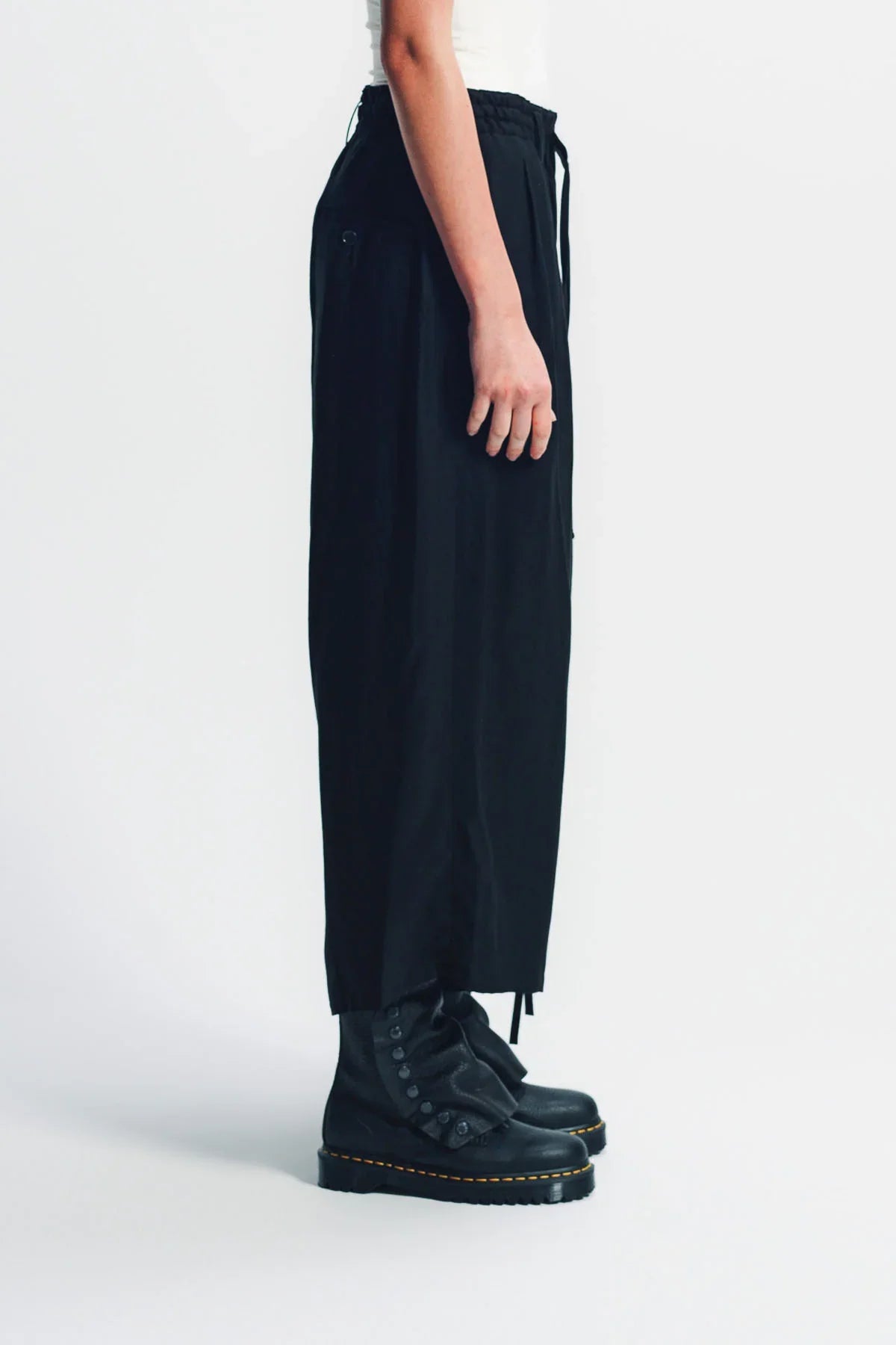 LIMI FEU | HIGH TWISTED GABARDINE FRINGE PANTS