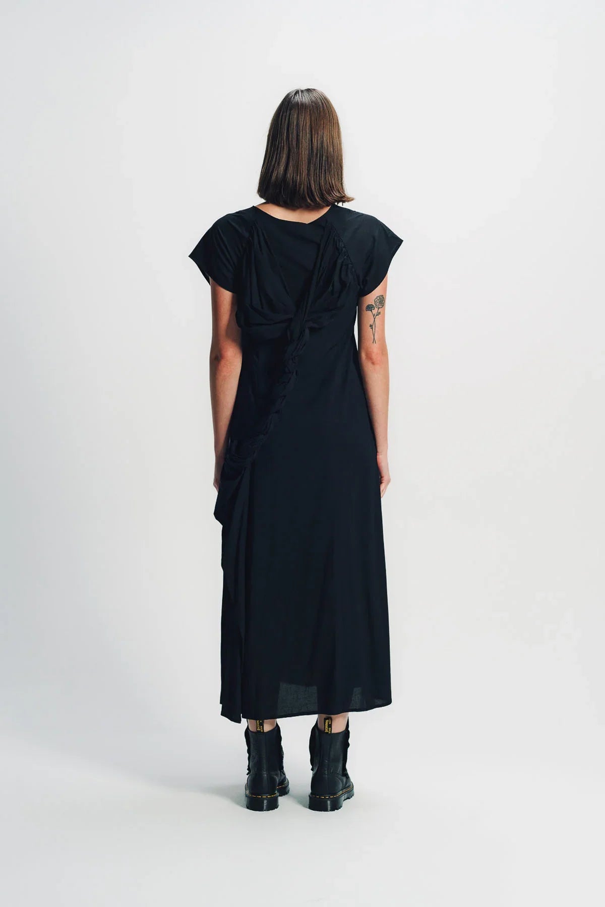 LIMI FEU | WRINKLED LAWN TWISTED DRESS