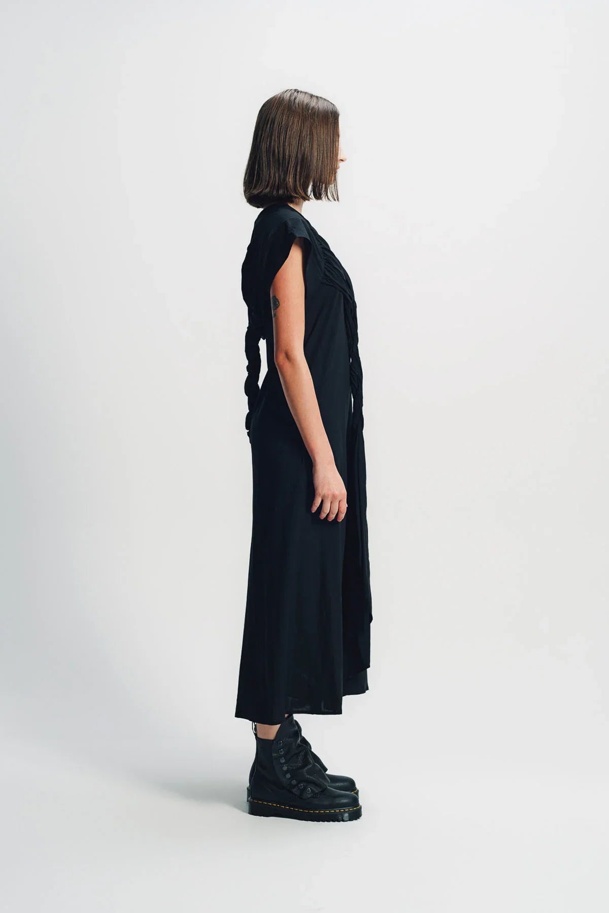 LIMI FEU | WRINKLED LAWN TWISTED DRESS