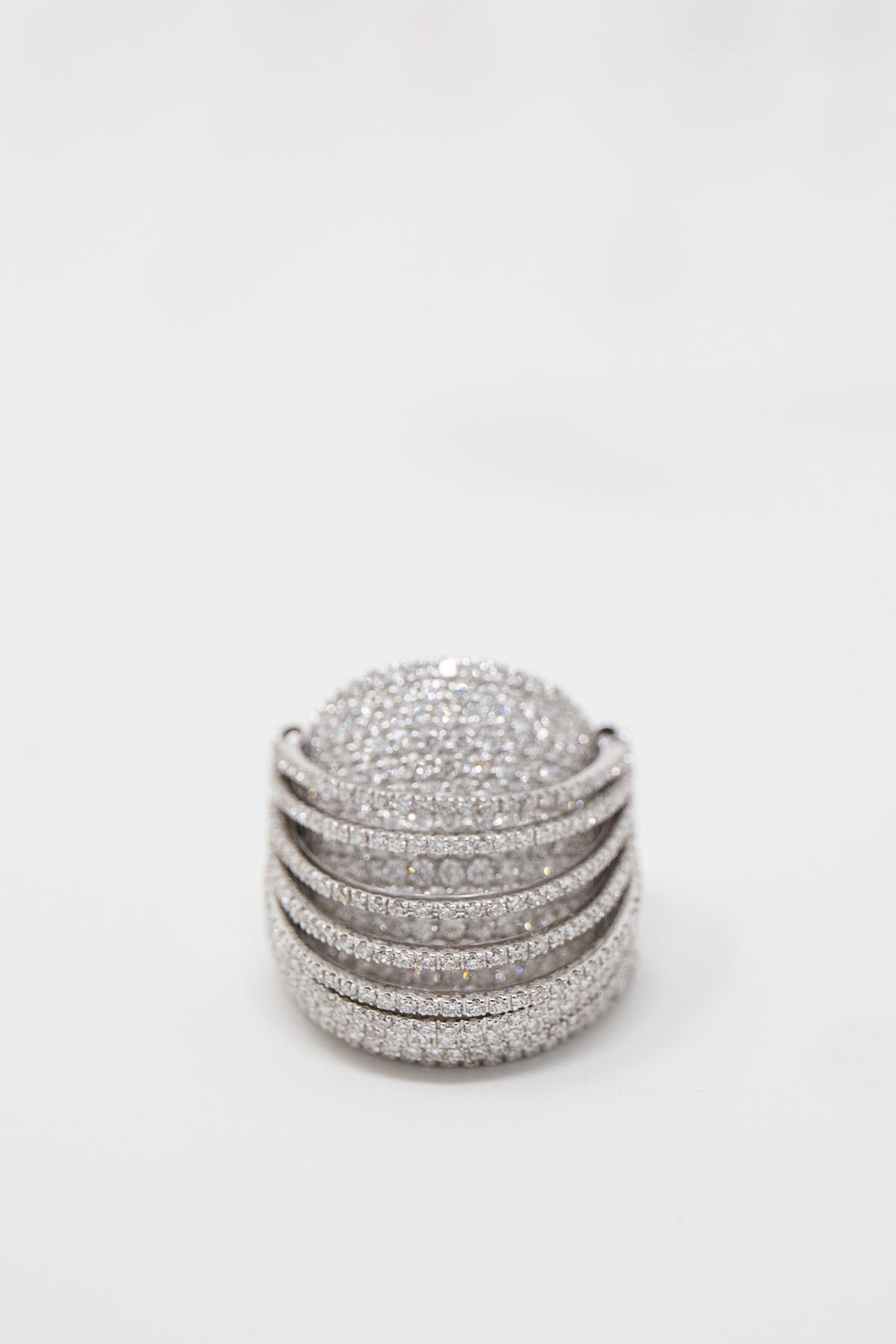 MATTIA CIELO | 18K WHITE GOLD DIAMOND RING