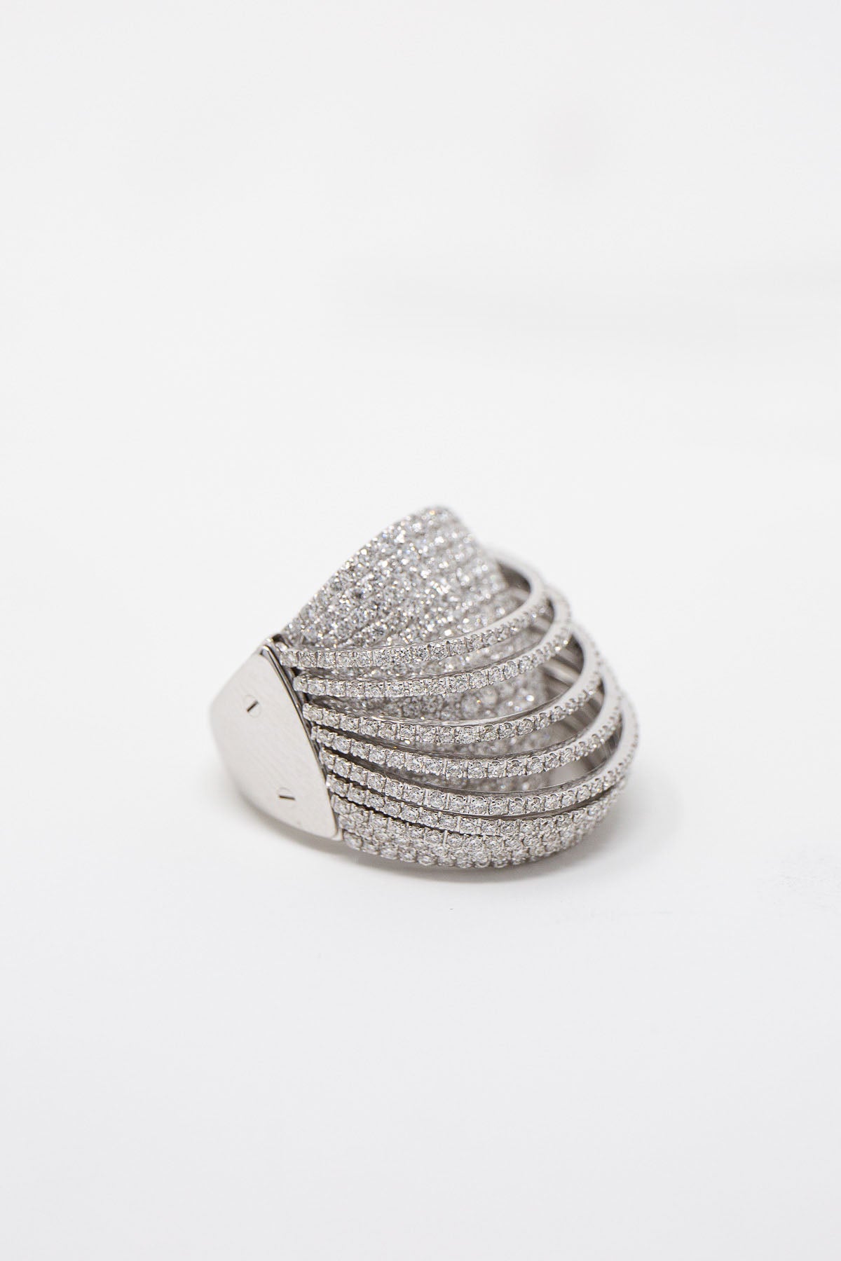 MATTIA CIELO | 18K WHITE GOLD DIAMOND RING