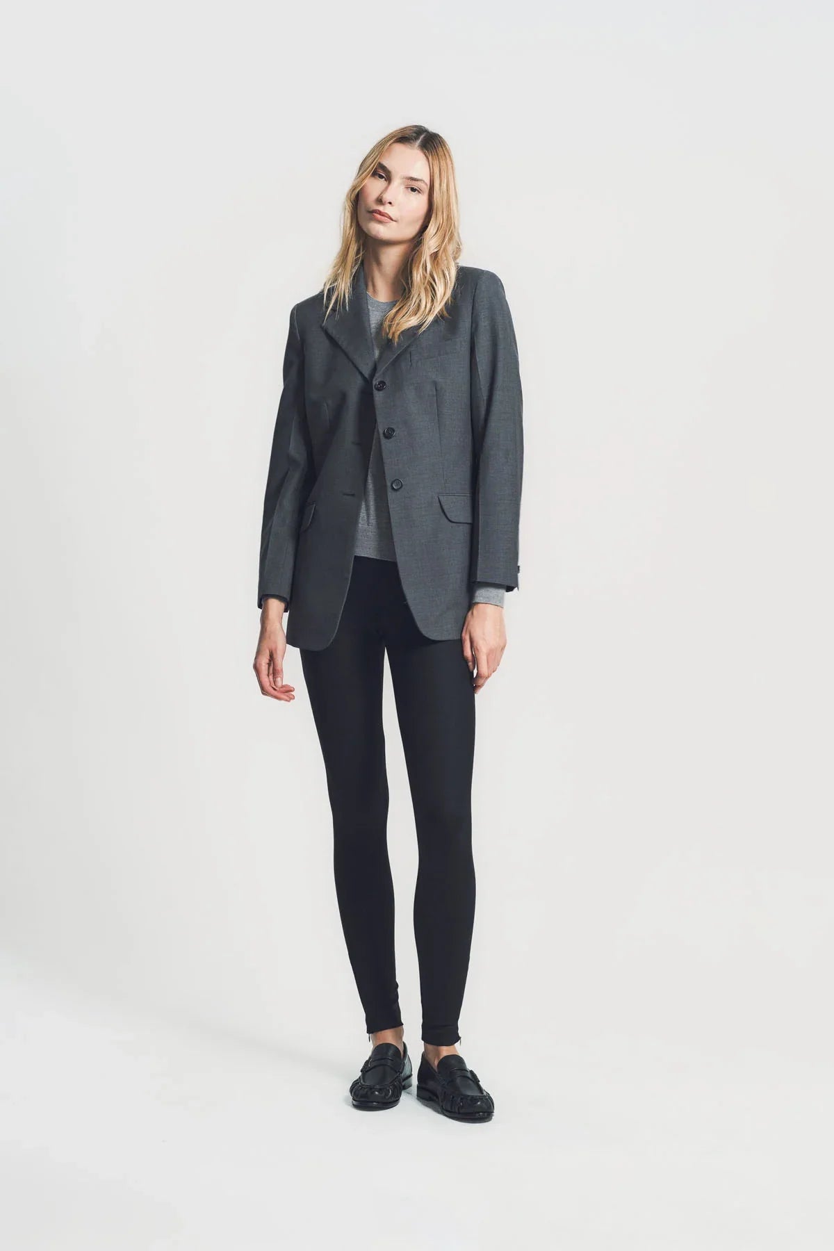 JIL SANDER | WOOL POPLIN TAILORED JACKET