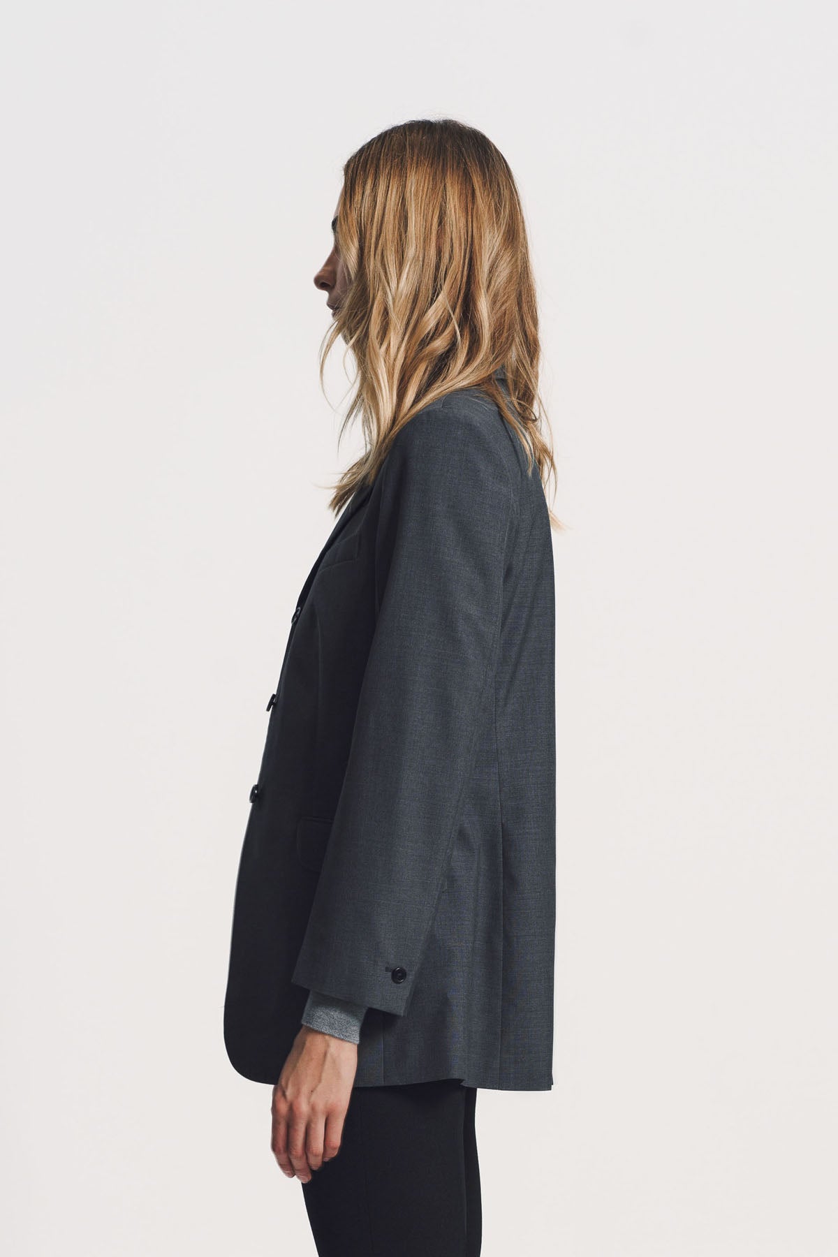 JIL SANDER | WOOL POPLIN TAILORED JACKET