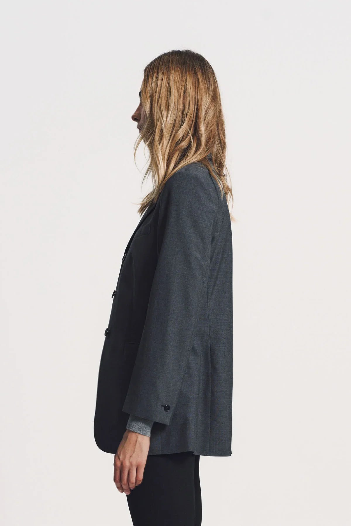 JIL SANDER | WOOL POPLIN TAILORED JACKET