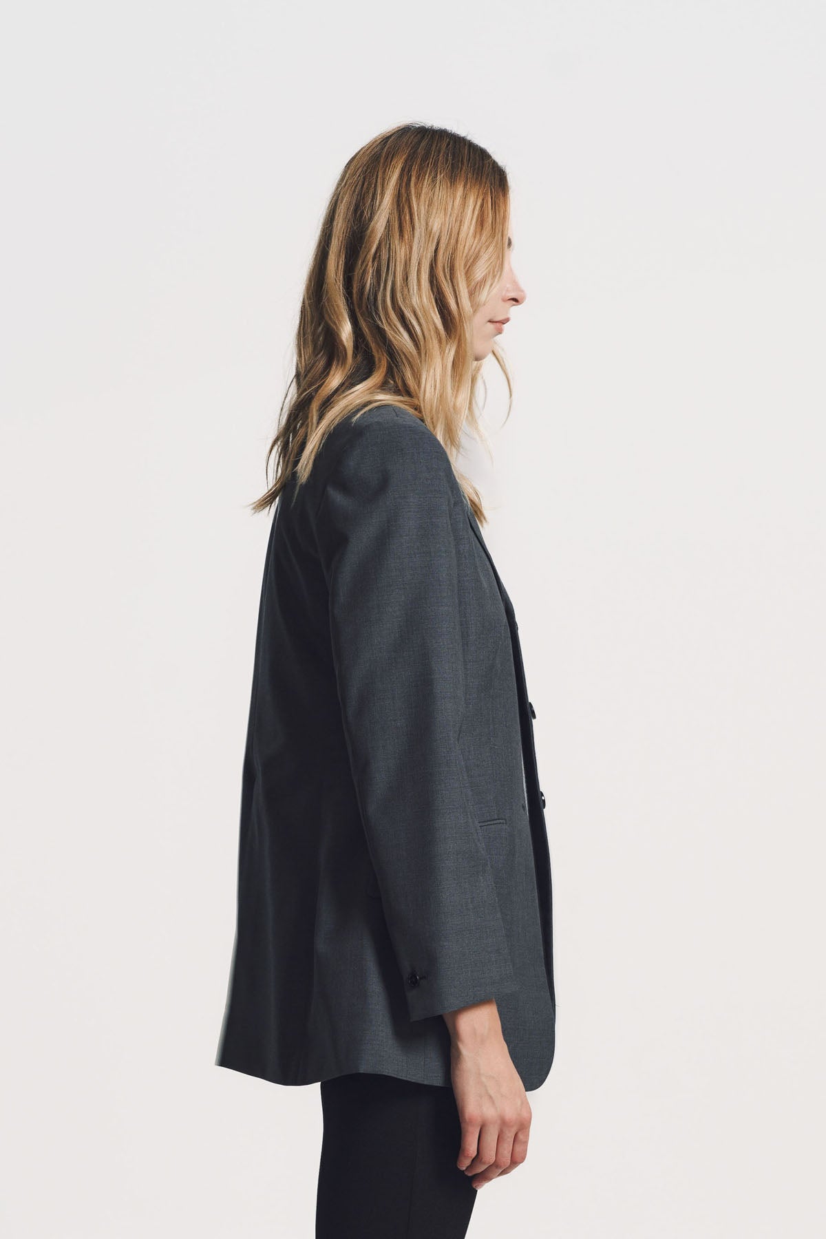 JIL SANDER | WOOL POPLIN TAILORED JACKET