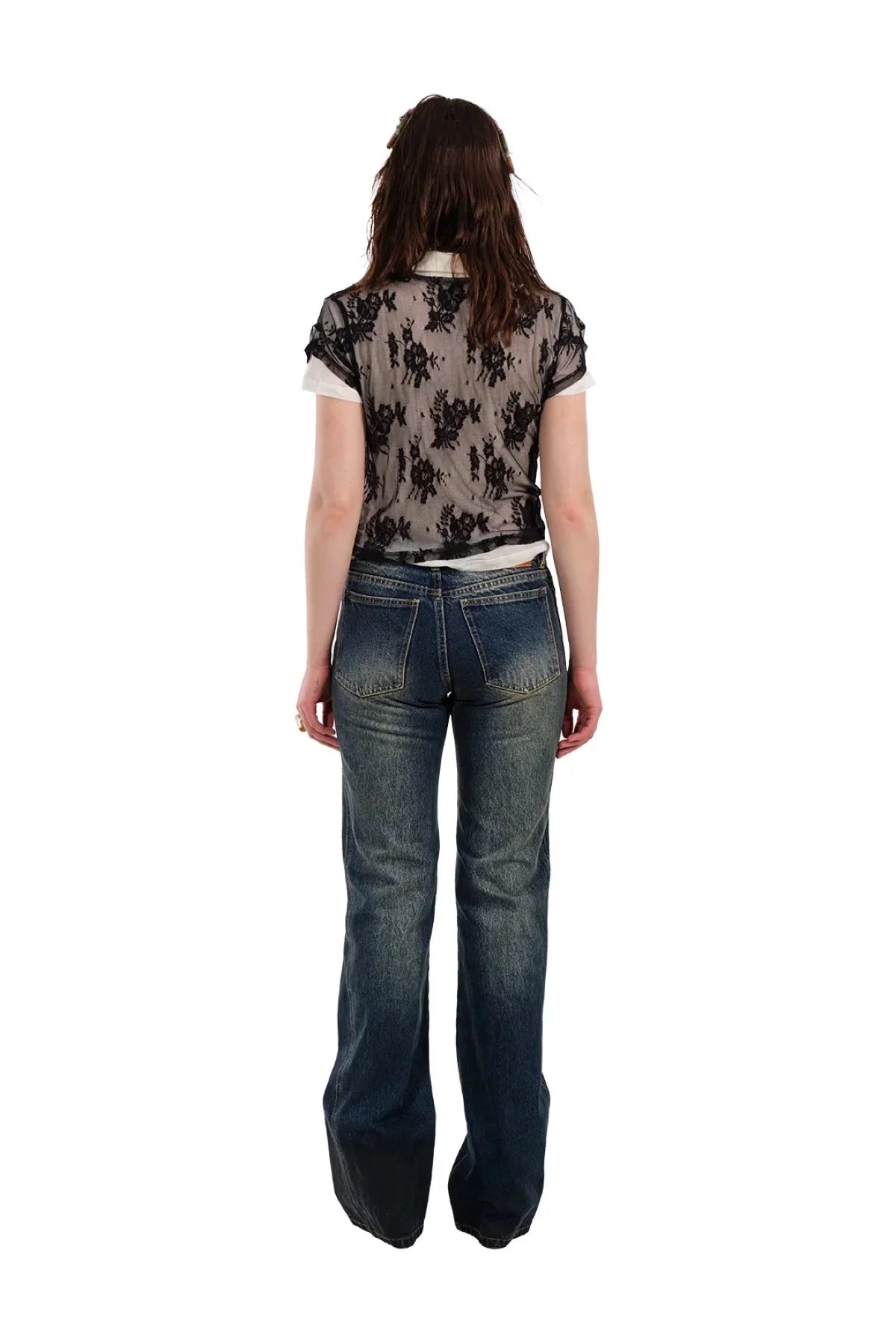 Natasha Zinko | Shrunken Lace Double Polo