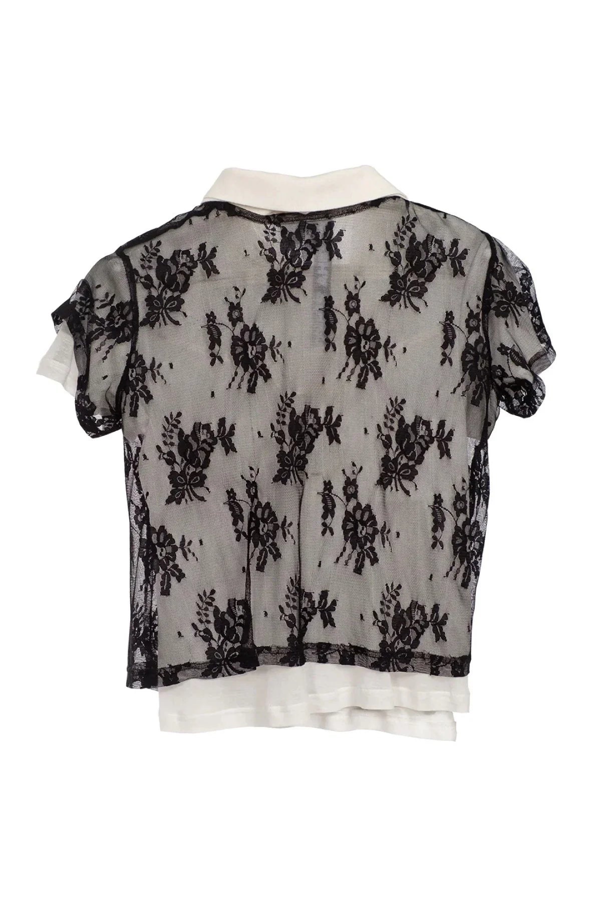 Natasha Zinko | Shrunken Lace Double Polo