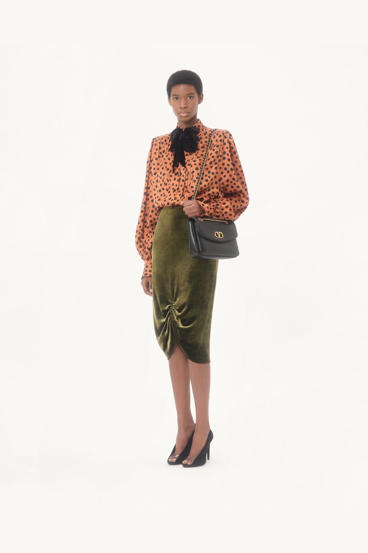 VALENTINO | VELVET SKIRT