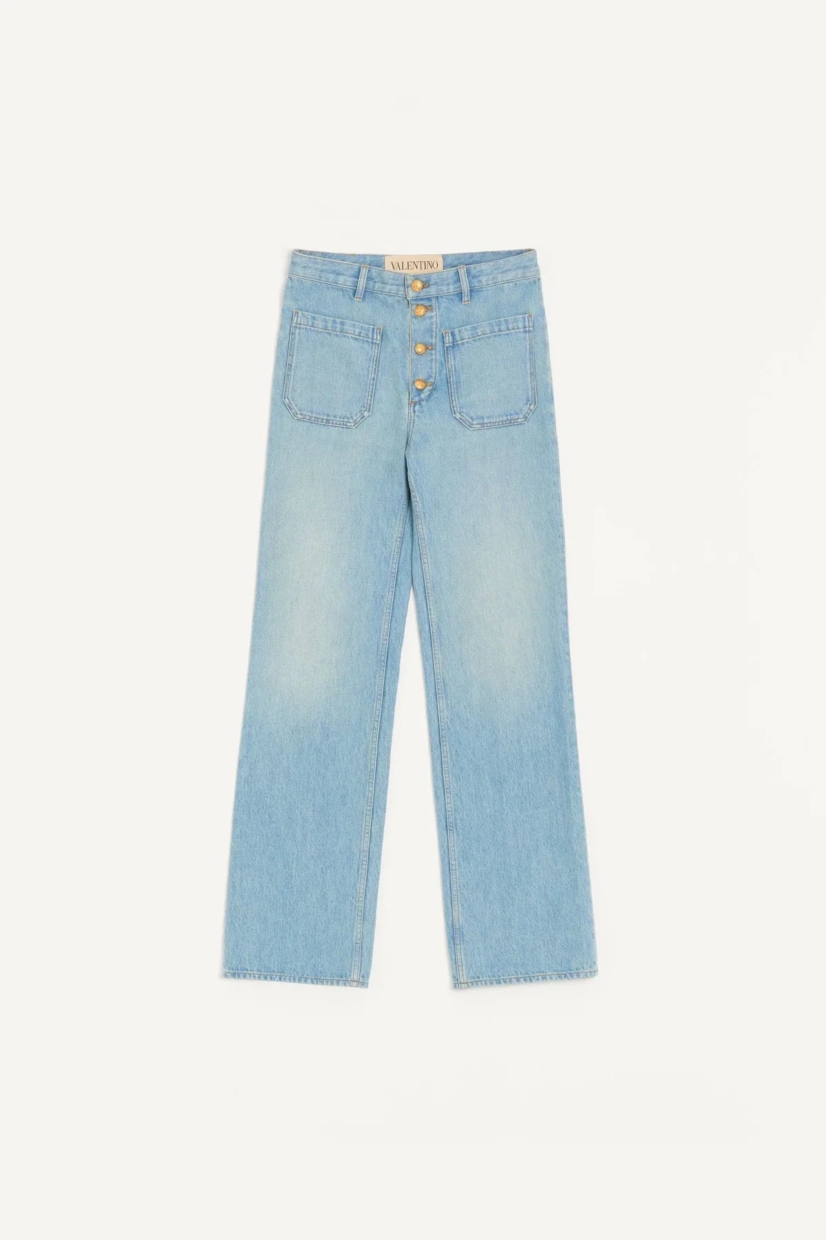 VALENTINO | JEANS WITH GOLD BUTTONS