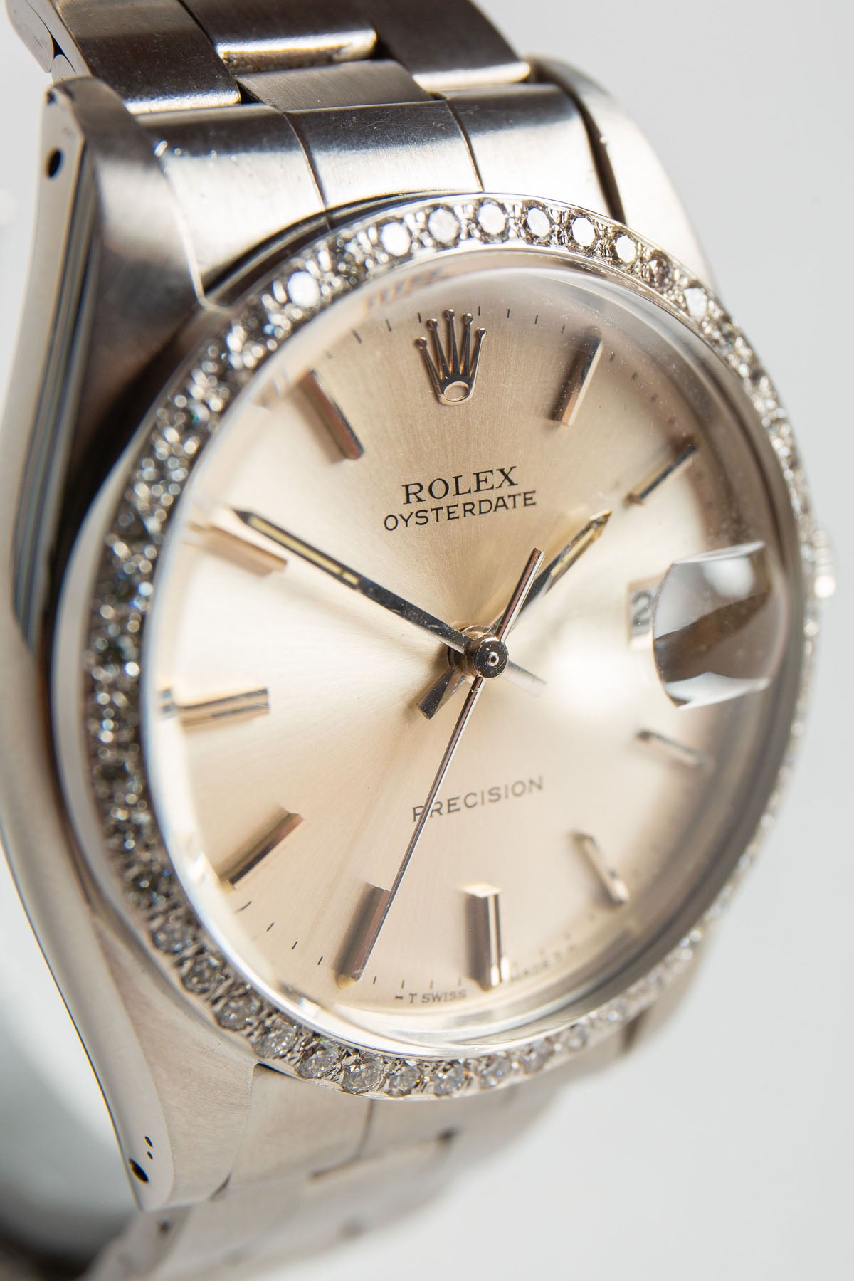 ROLEX | 1984 ROLEX DIAMOND OYSTERDATE WATCH