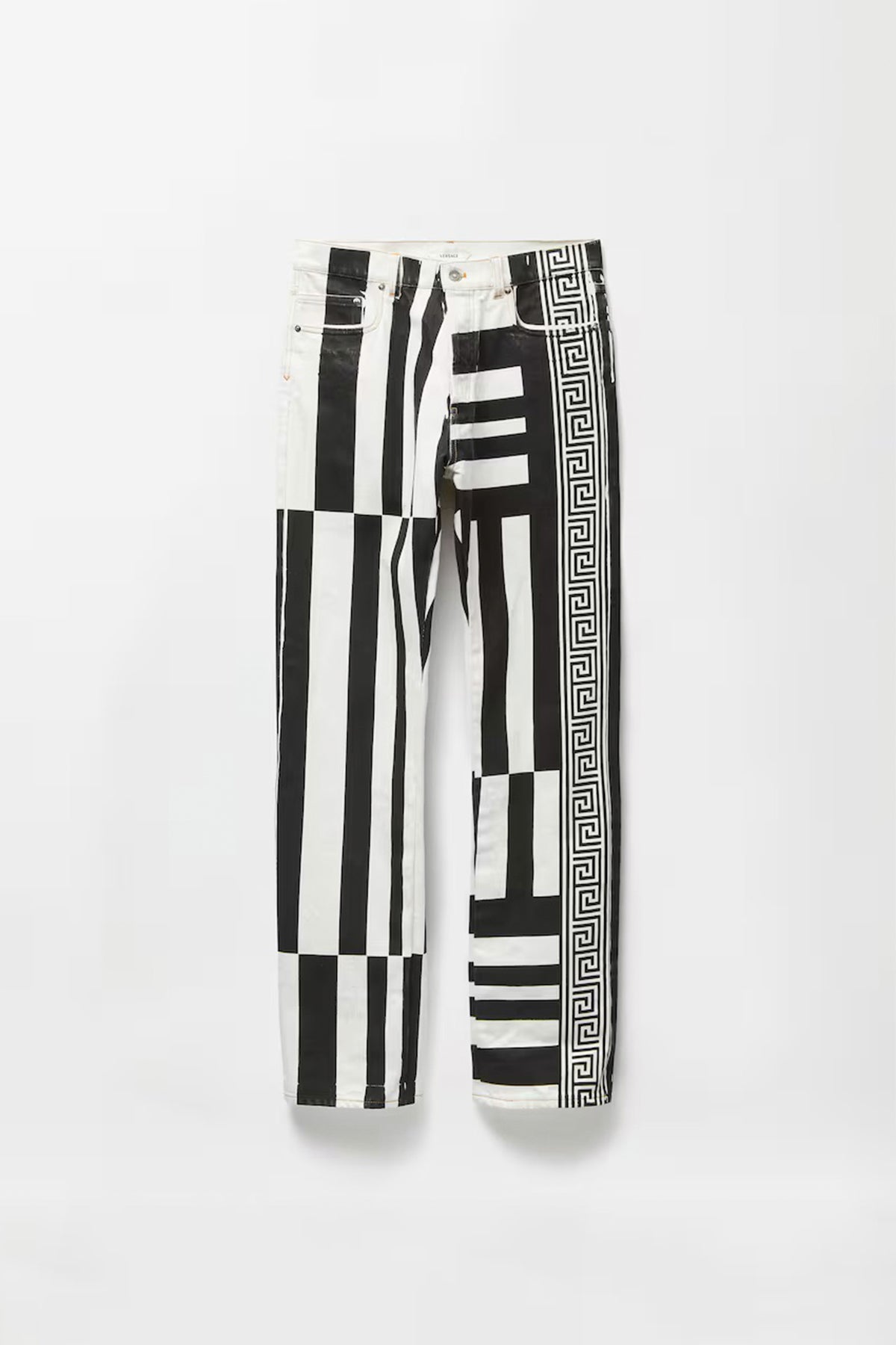 VERSACE | Printed Straight Leg Jeans