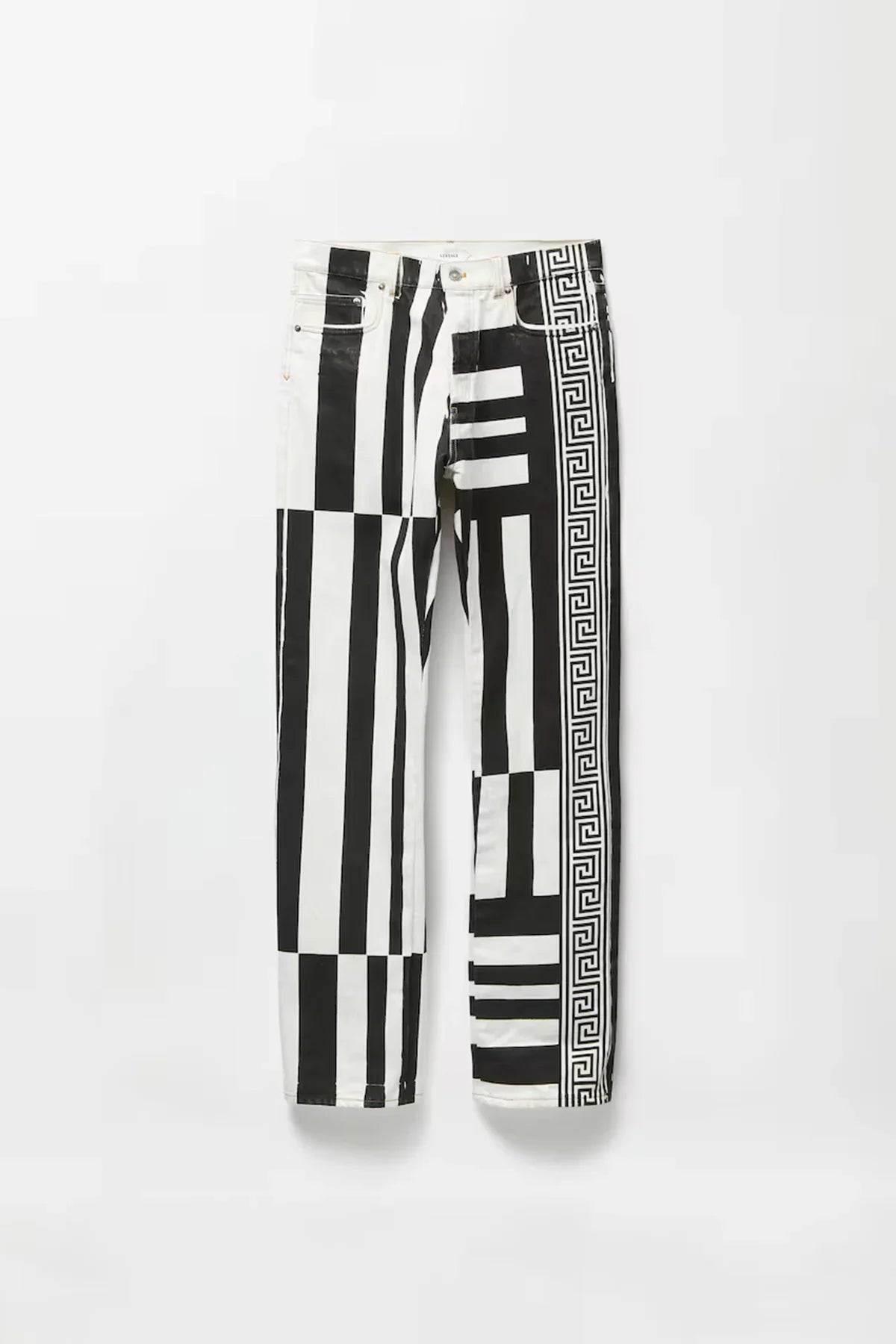VERSACE | Printed Straight Leg Jeans
