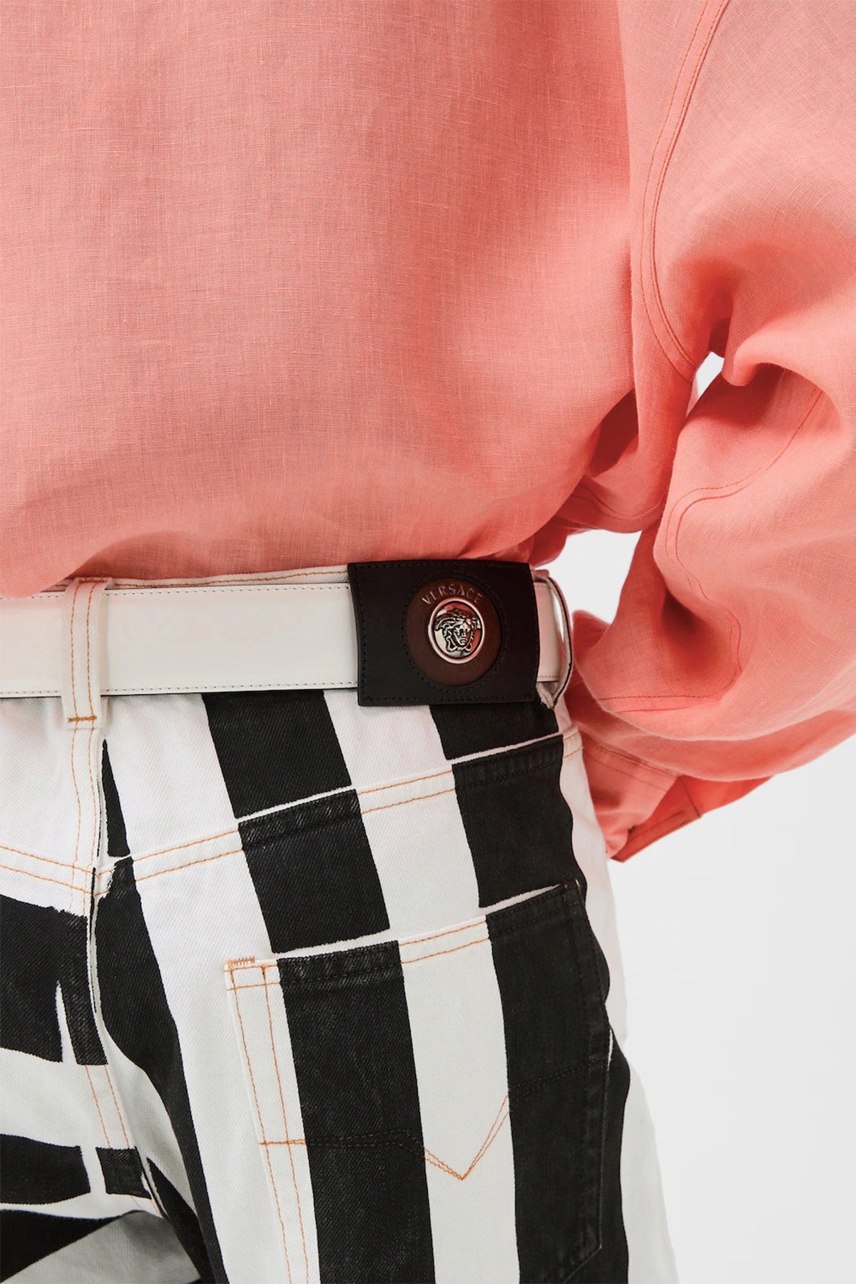 VERSACE | Printed Straight Leg Jeans