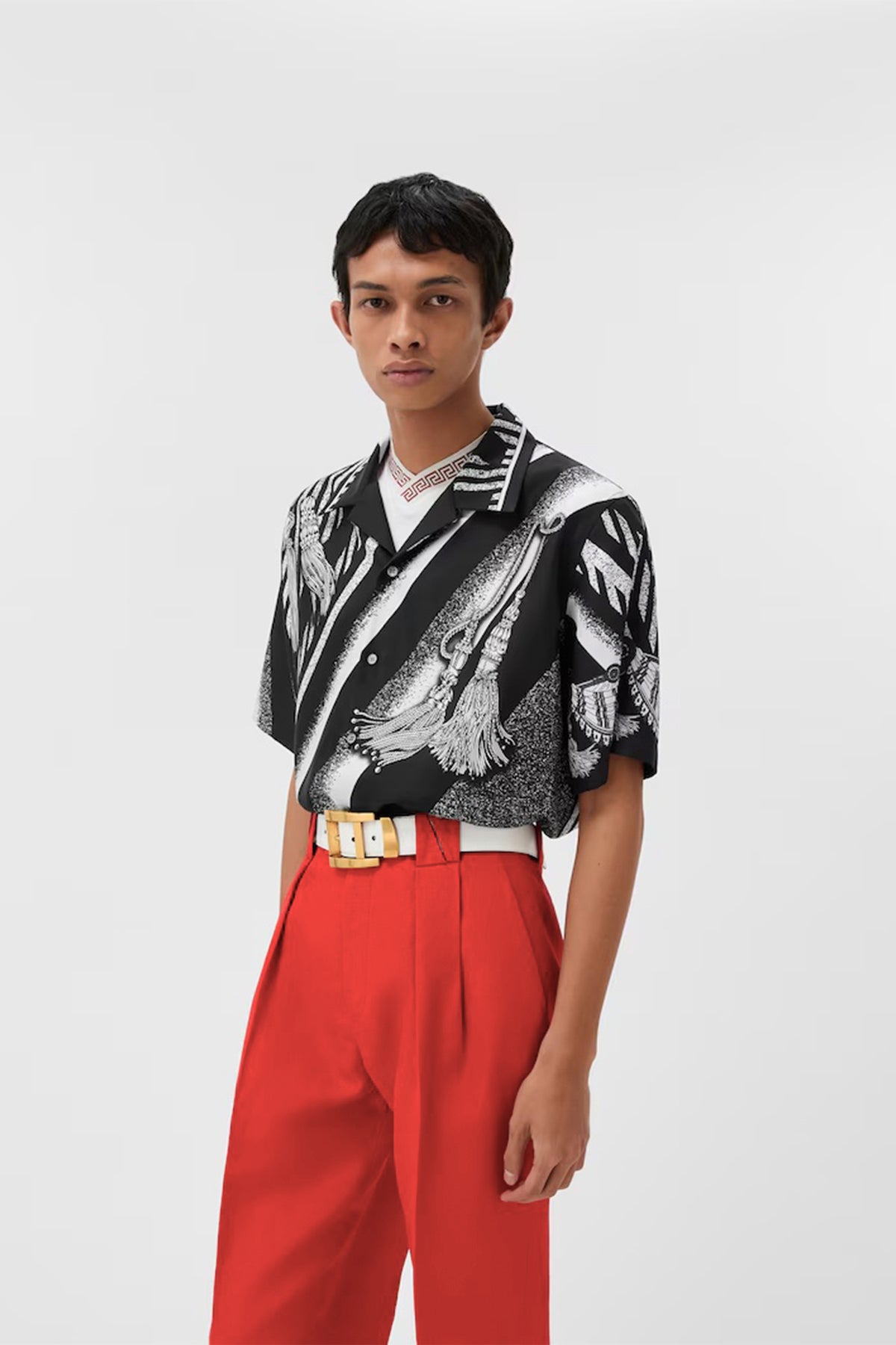Versace | Printed Silk Twill Shirt