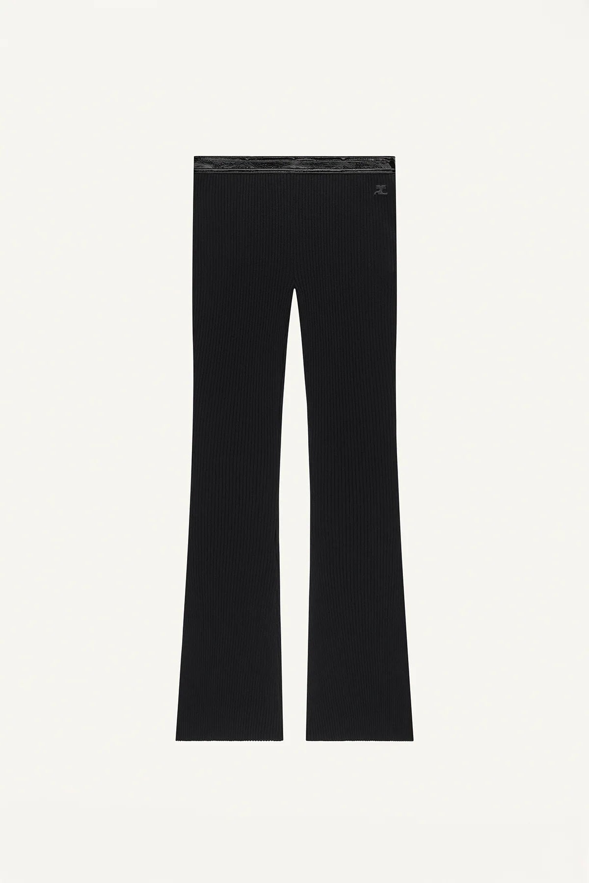 COURRÈGES | Vinyl Rib Flare Pant