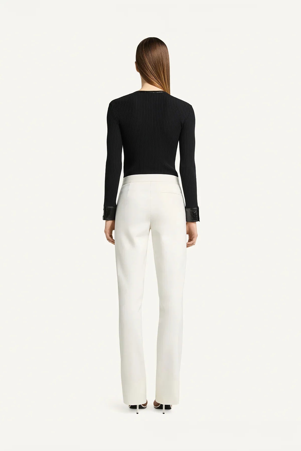 COURRÈGES | Contrast Rib Cardigan
