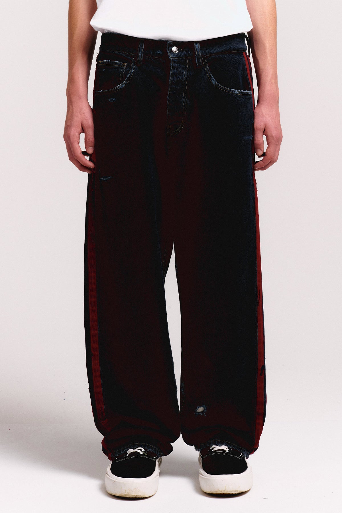 NAHMIAS | Destroyed Denim Track Pant