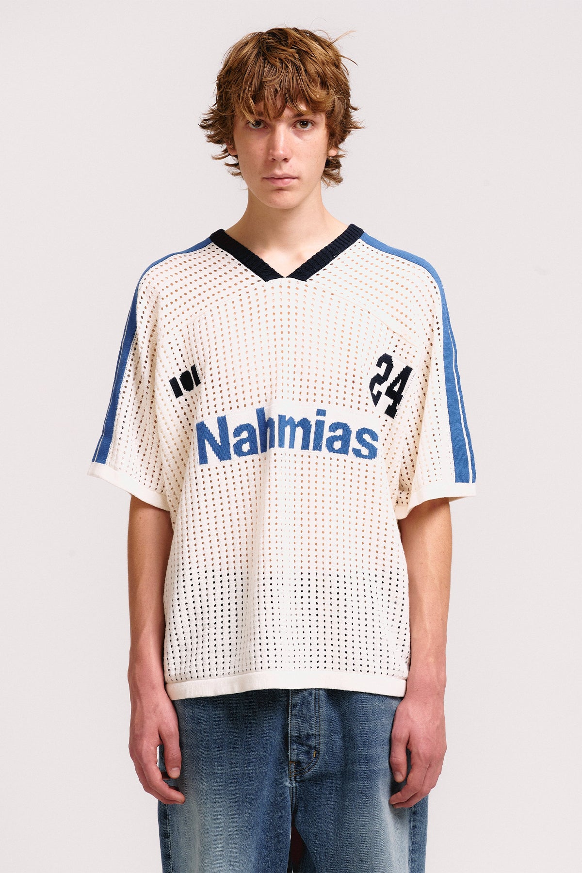 NAHMIAS | 24 Cotton Knit Soccer Jersey