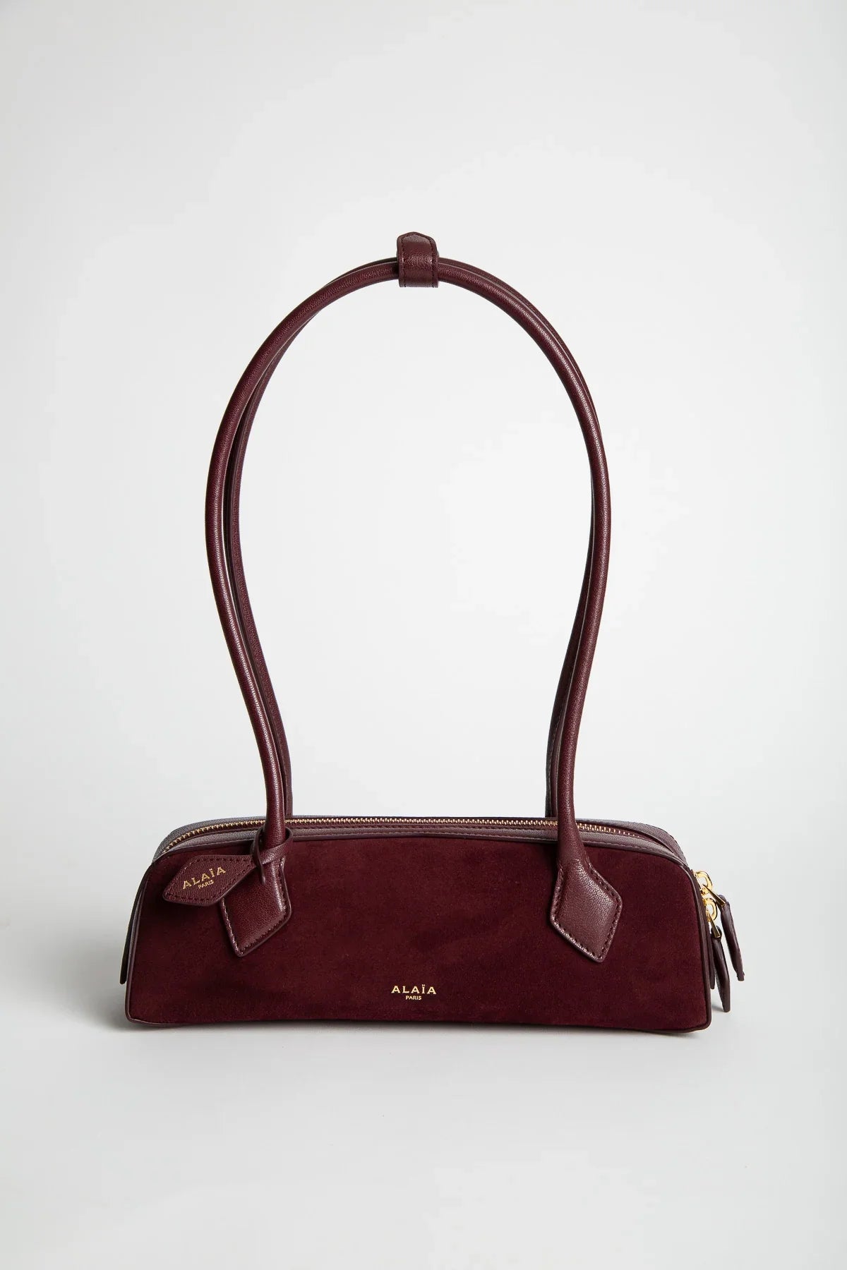 ALAÏA | Le Teckel Small Bi-Material Bag In Leather
