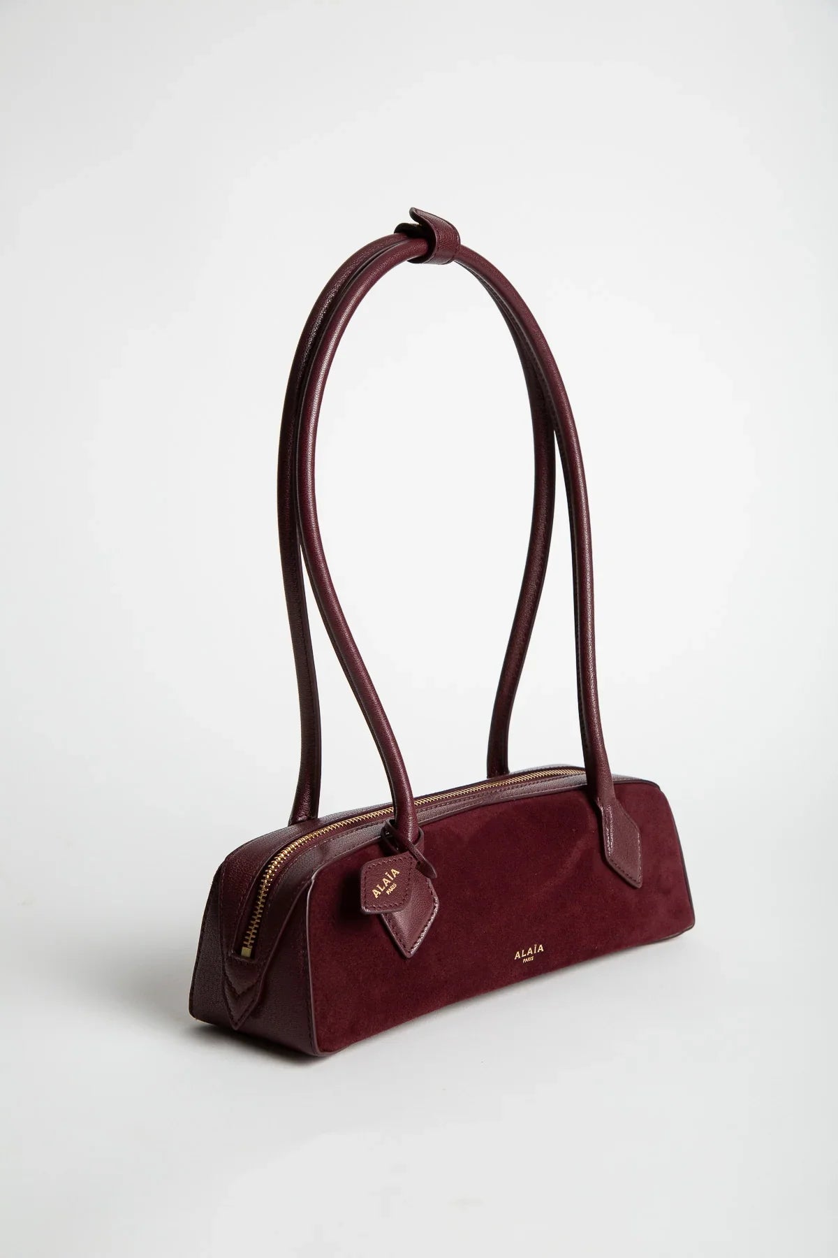 ALAÏA | Le Teckel Small Bi-Material Bag In Leather