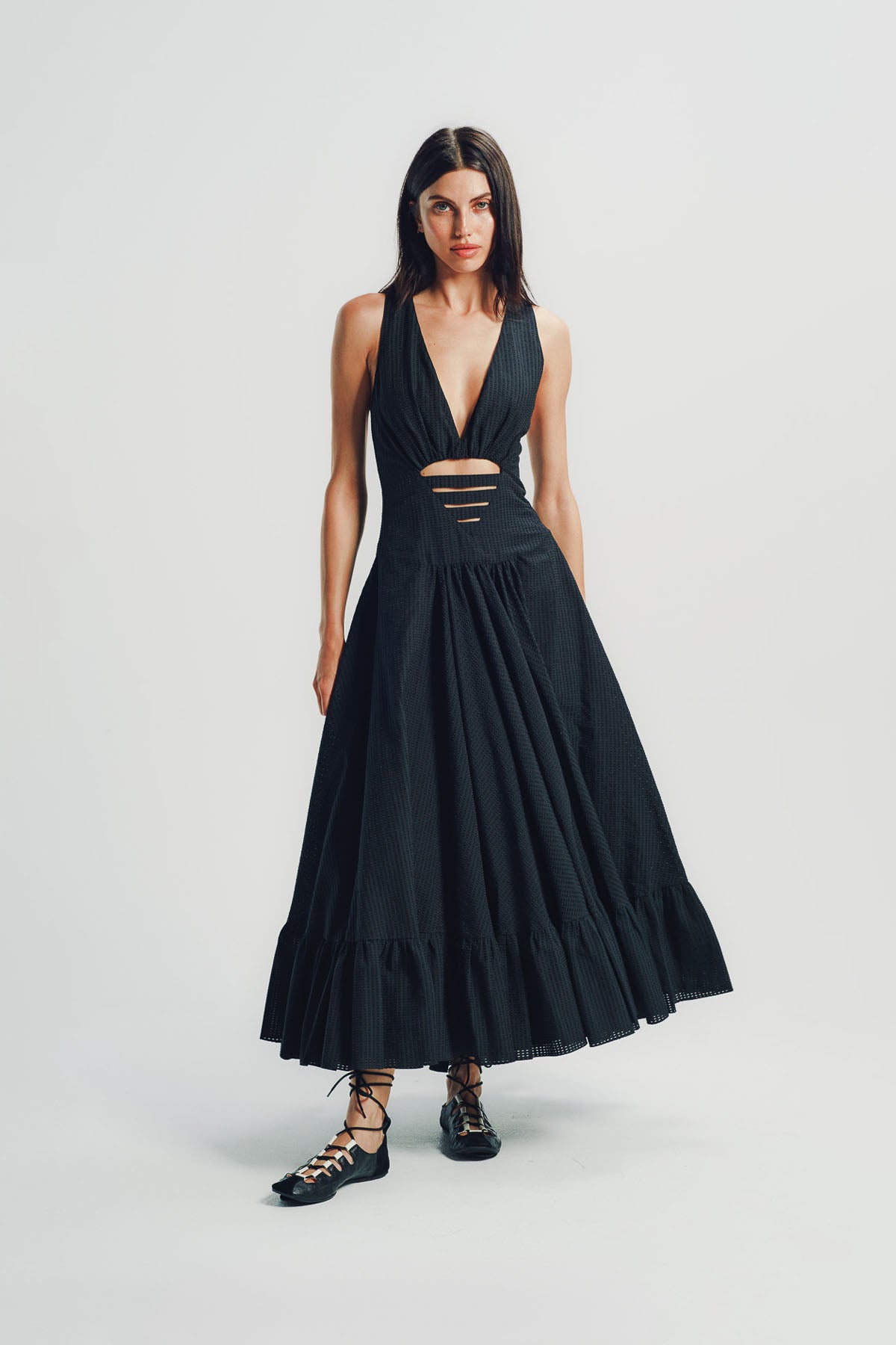 Alaïa | Deesse Openwork Cotton Dress