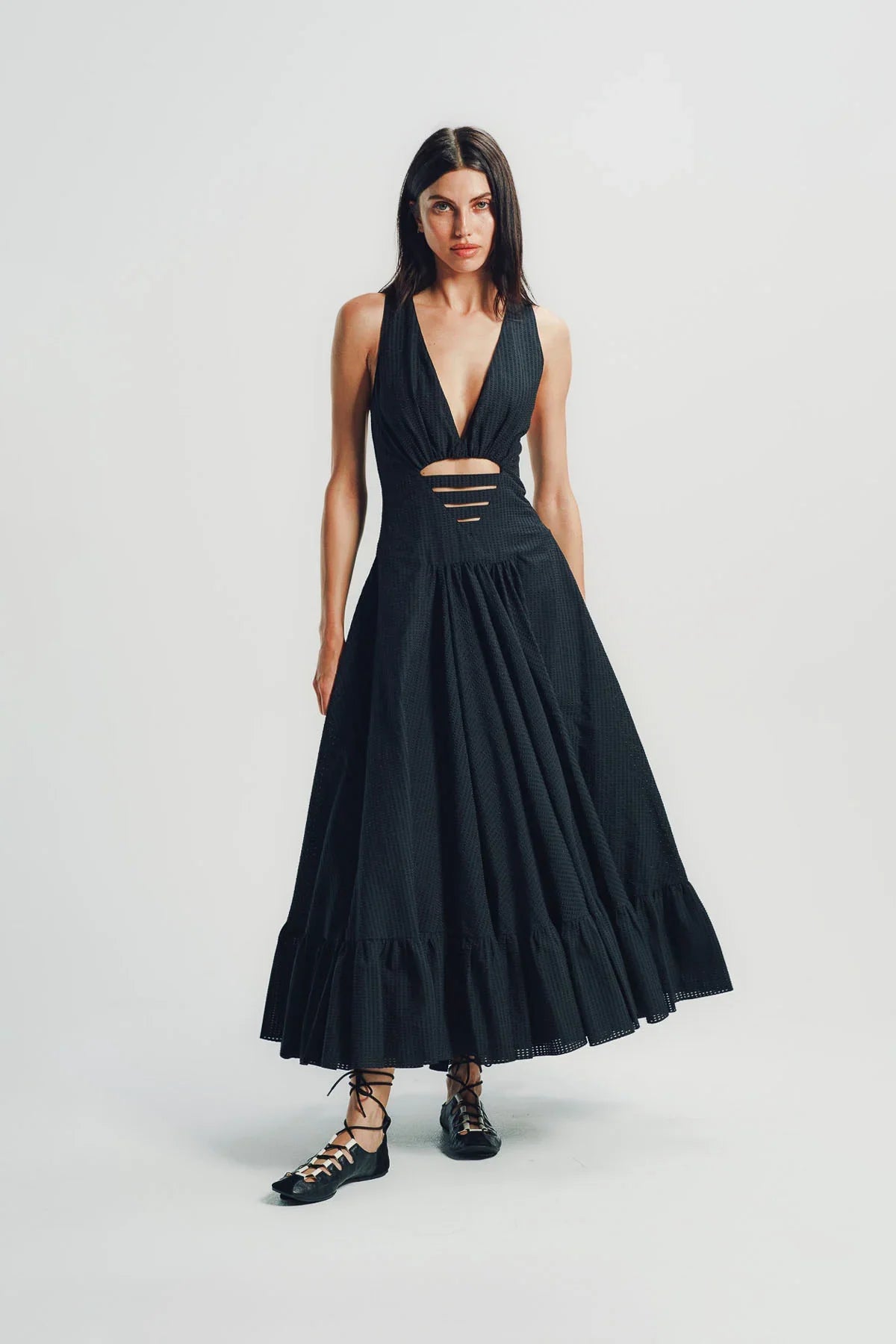 Alaïa | Deesse Openwork Cotton Dress